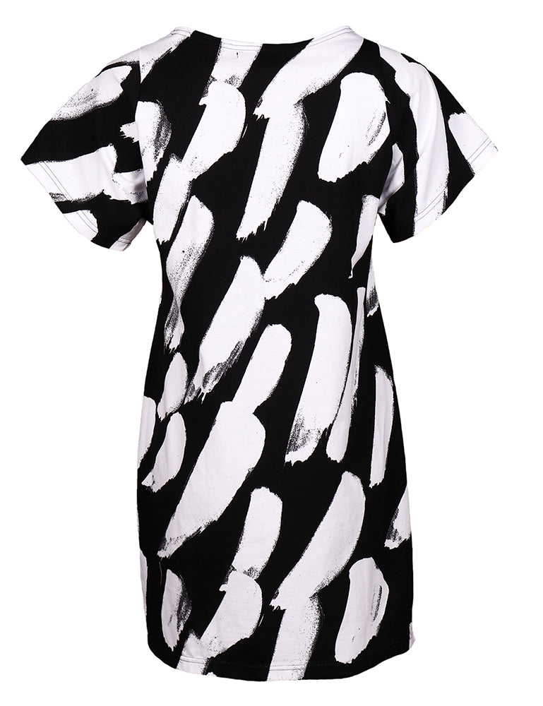 Sade Maxi T-Shirt Nuoska, Black/White