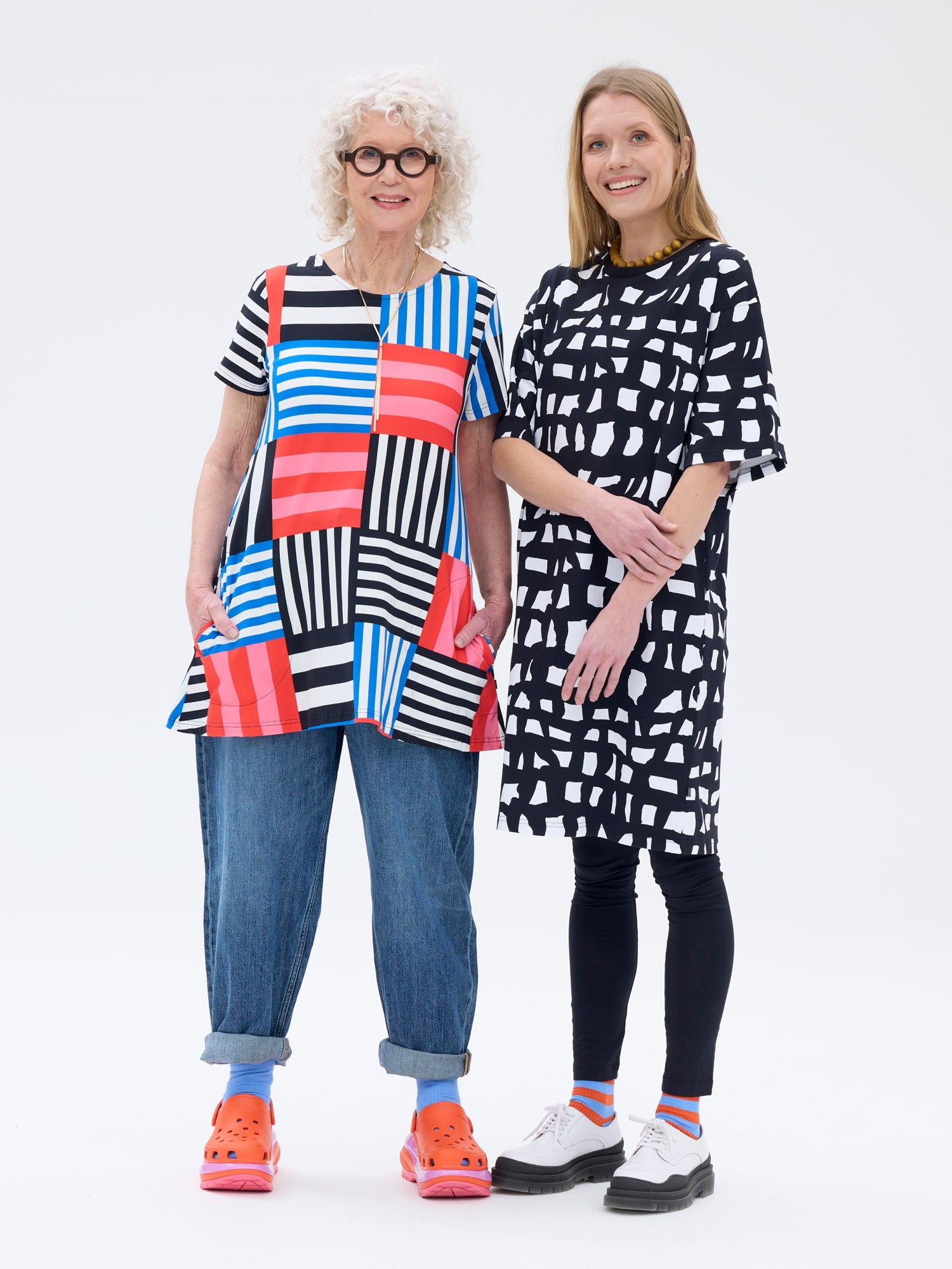 Pouta T-shirt Tilkkutäkki, Blue/Red