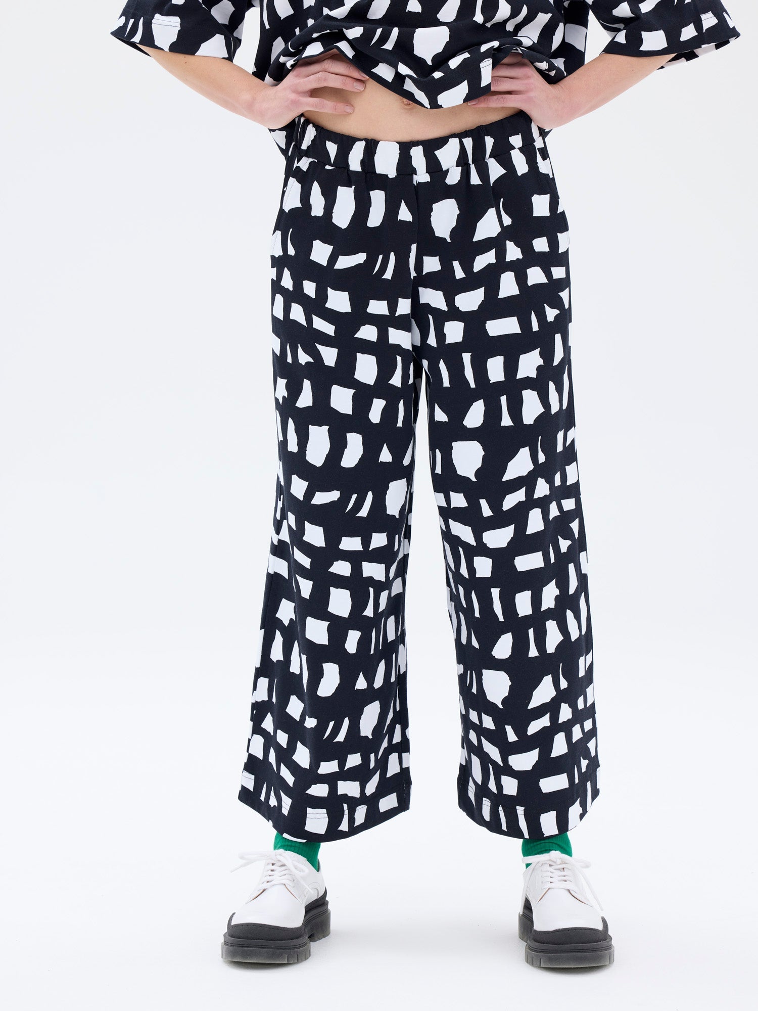 Minttu Pants Block, Black/White