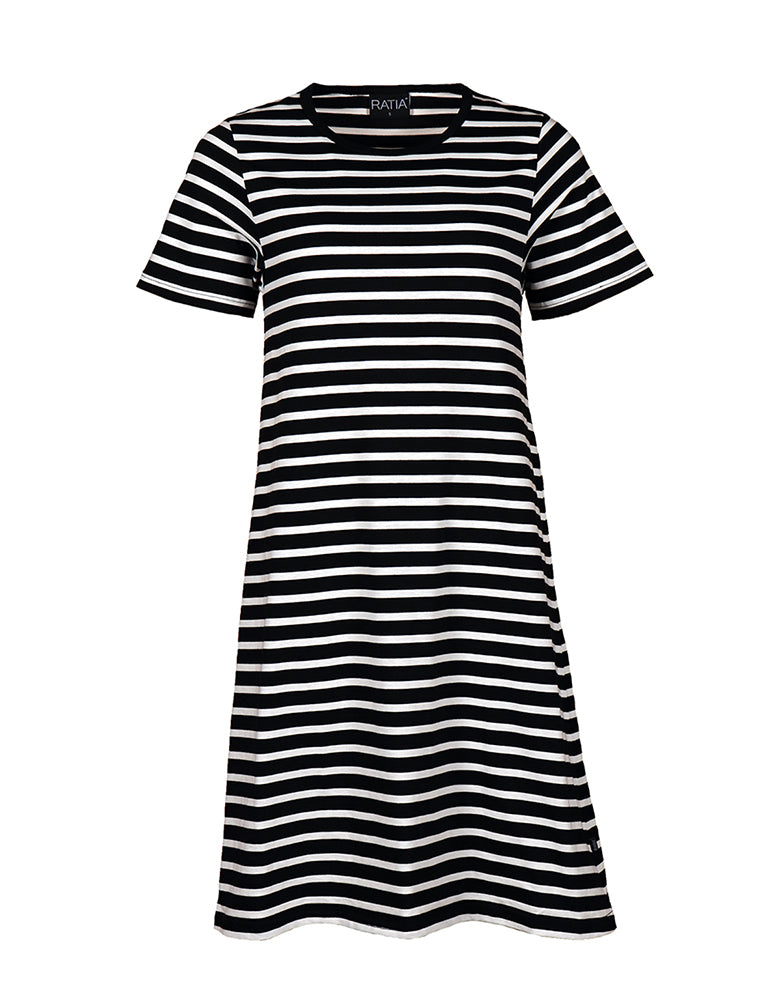 Moona Paituli Klassikkoraita, Musta/Valkoinen