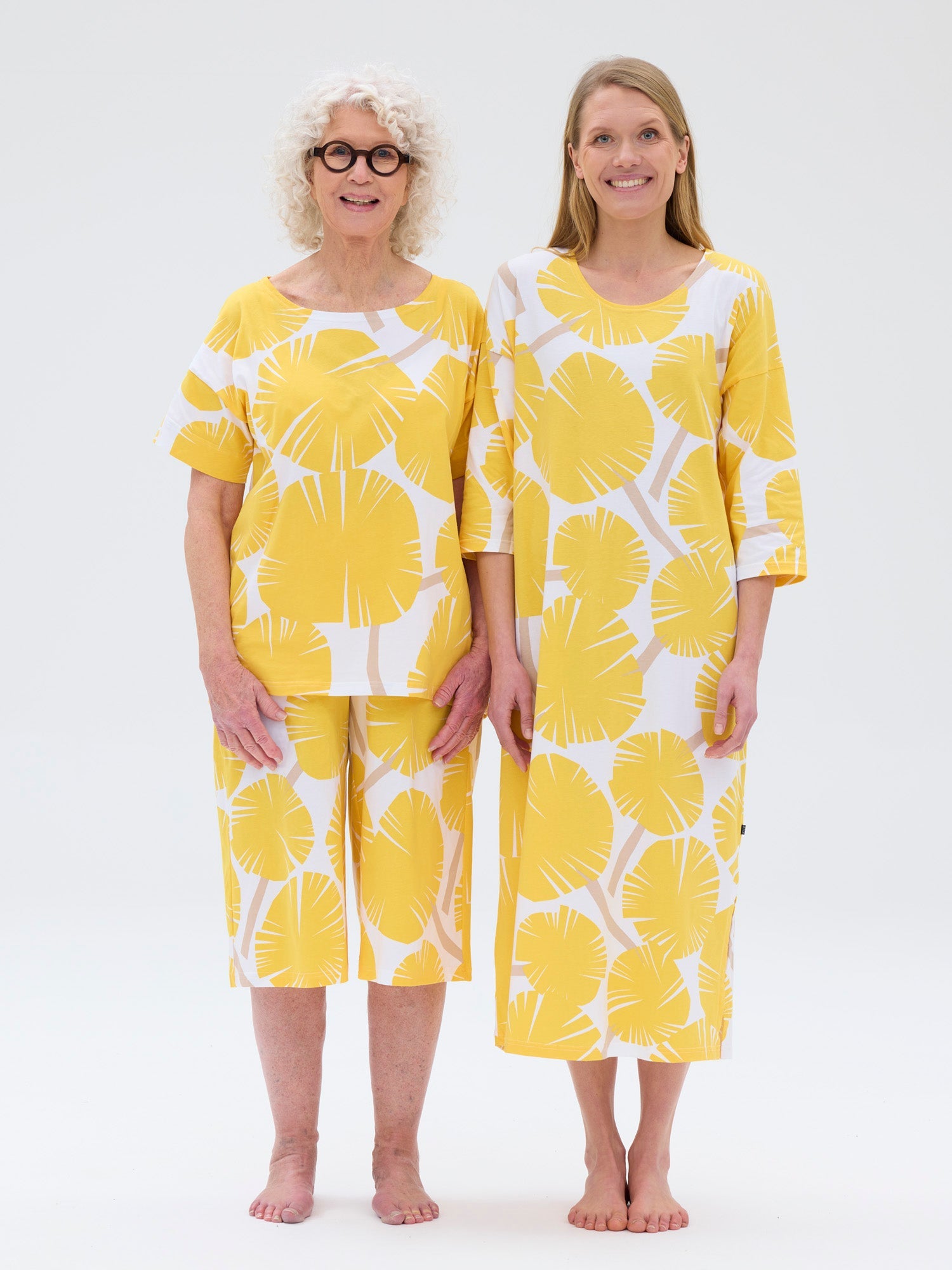 Adora Yöpaita Voikukka, Valkoinen/Keltainen