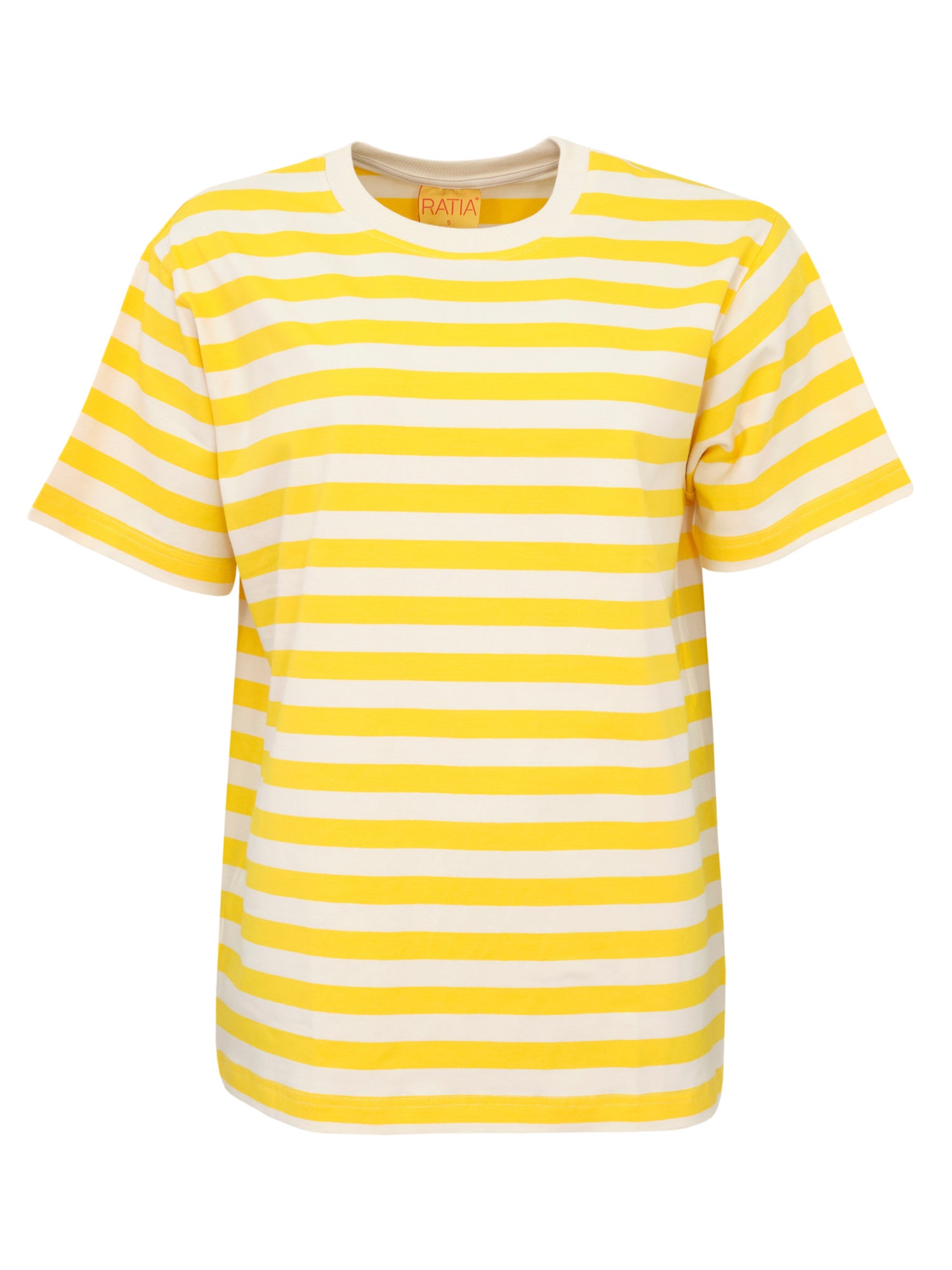 Unisex T-paita Novato, Keltainen/Valkoinen