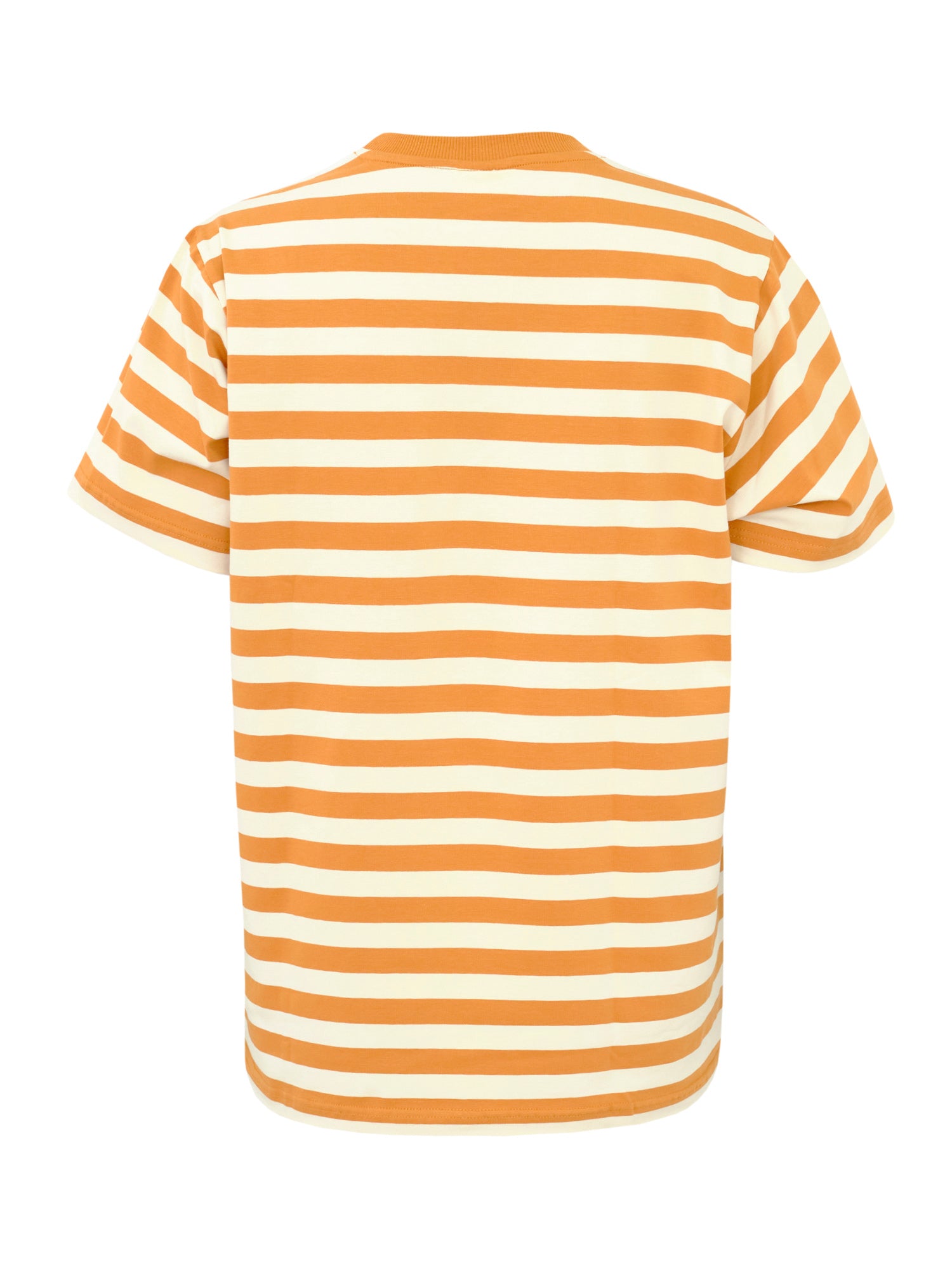Unisex T-paita Novato Raita, Ruskea/Valkoinen
