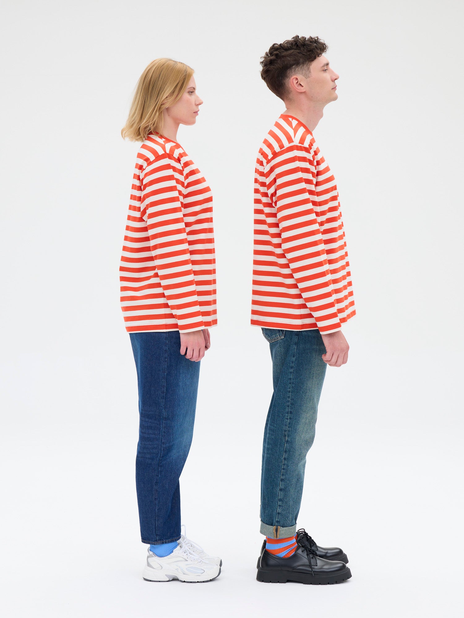 Unisex Shirt Modesto Stripe, Red/White