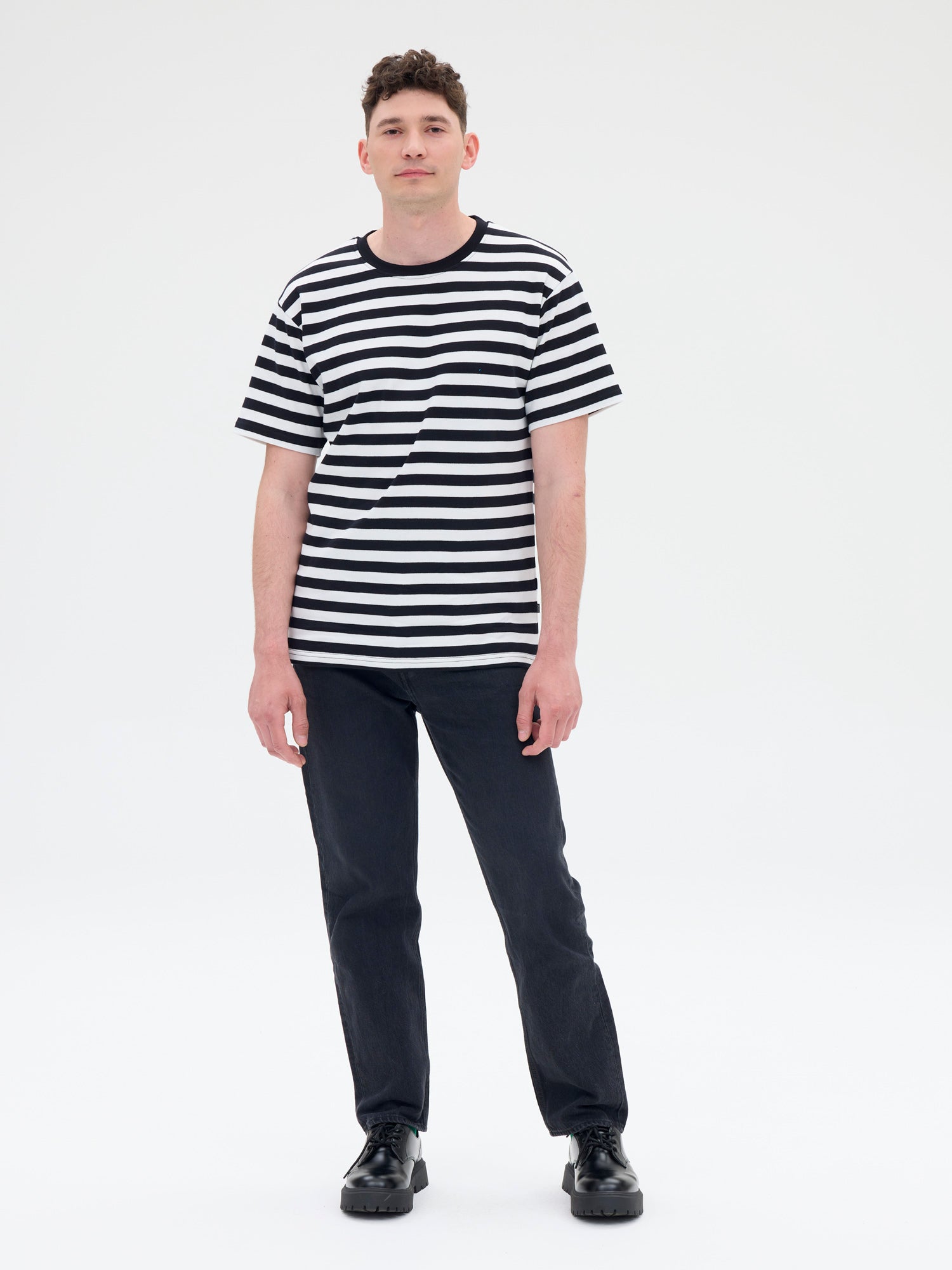 T-shirt Stripe, Black/White