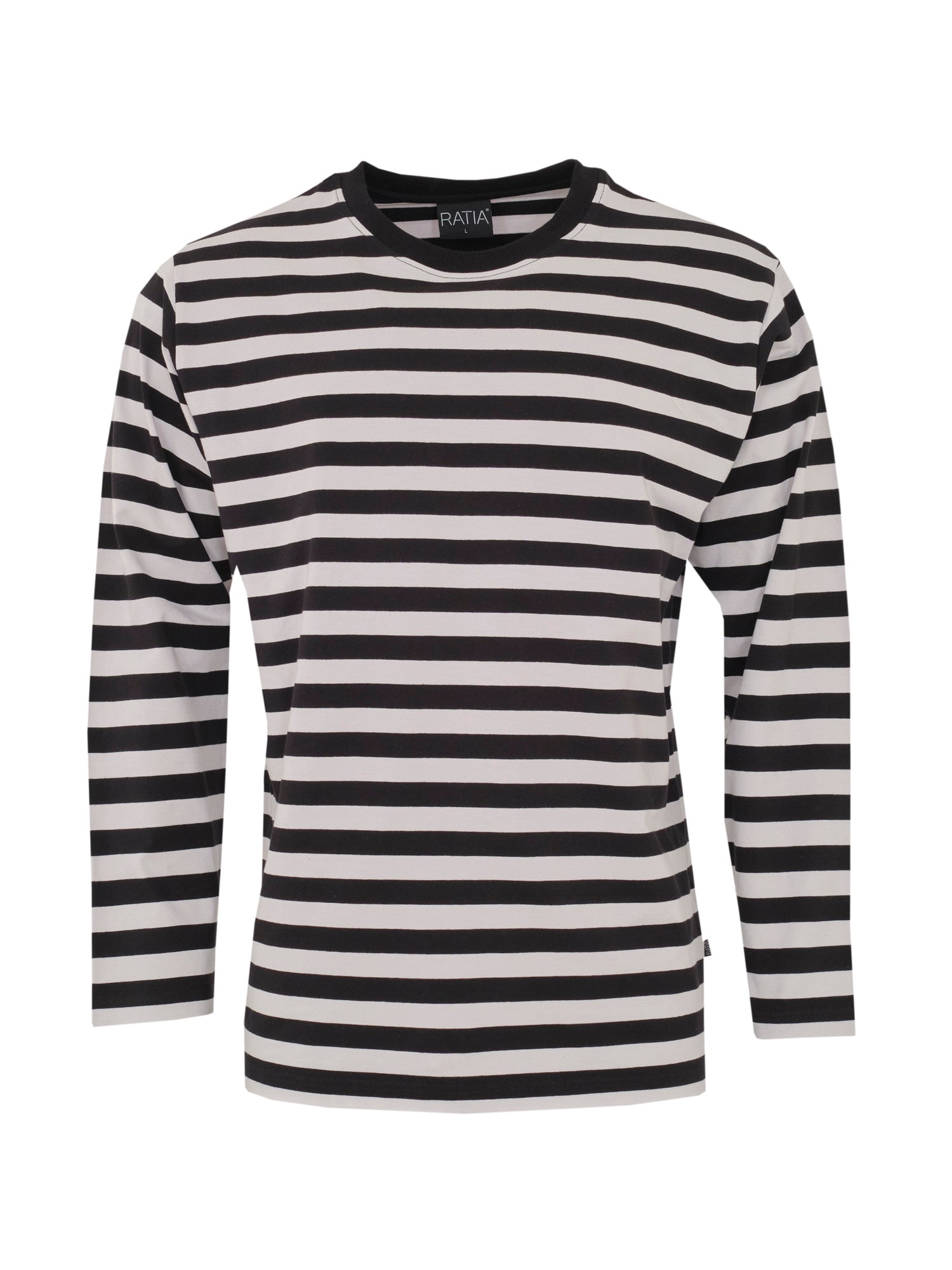 Modesto Shirt Stripe, Black/Light Grey