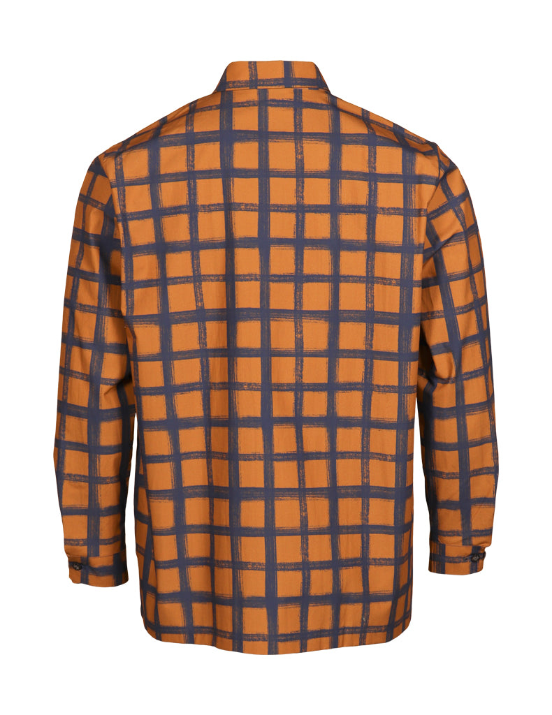 Untamo Kauluspaita Kaino, Sininen/Ruskea