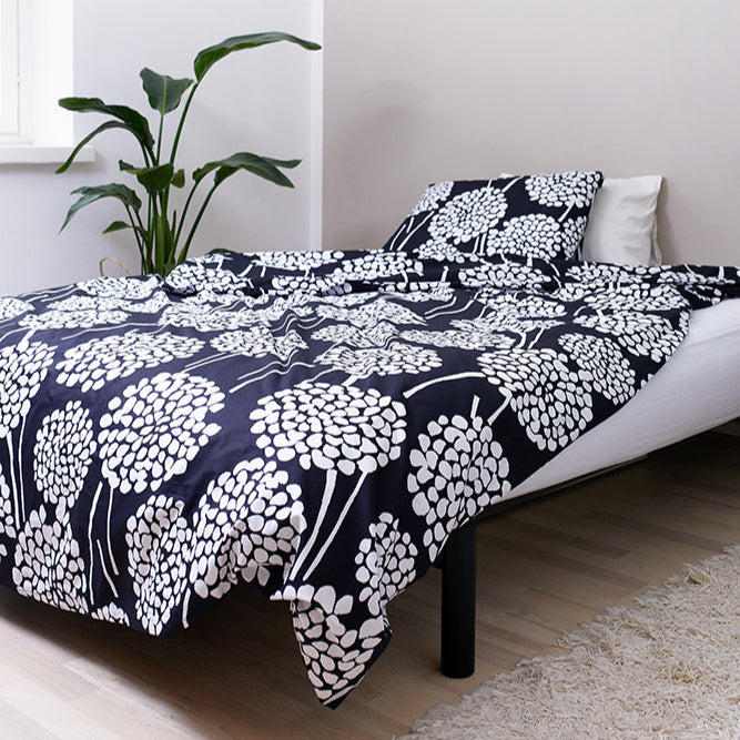Duvet set 150 x 210 cm and 50 x 60 cm, Daaliat Black/White