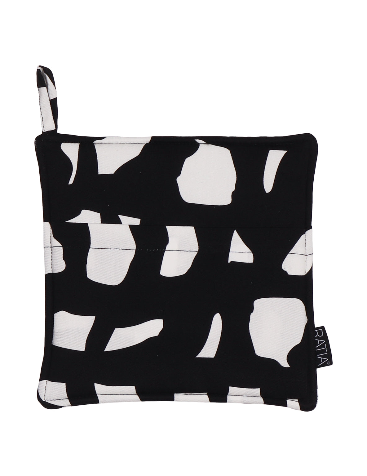 Pannulappu Block, Musta/Valkoinen