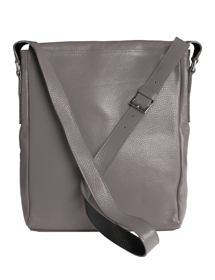 Olkalaukku Eemeli, Harmaanruskea