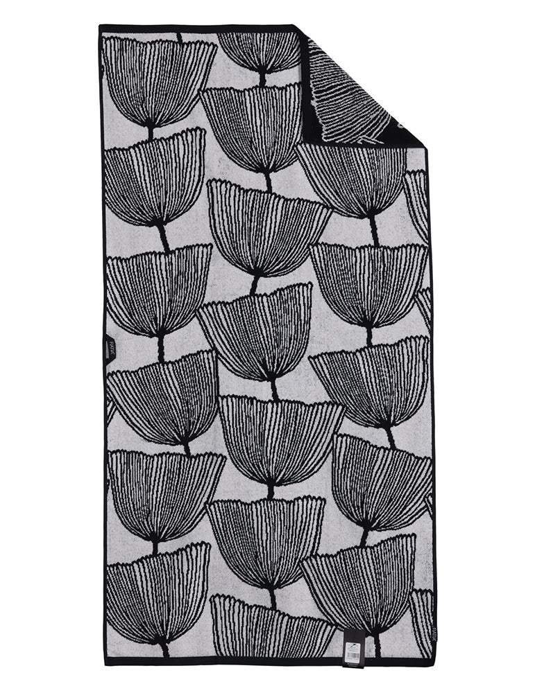 Bath Towel Cosmos, Black/White