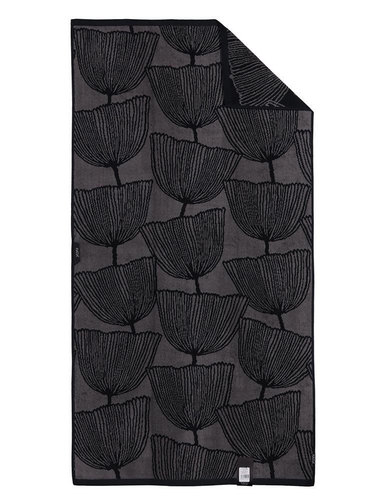 Bath Towel Cosmos, Black/Grey