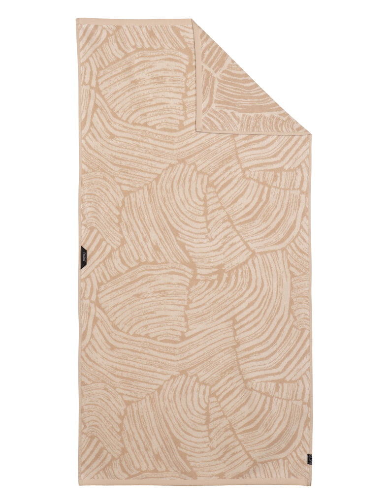 Bath Towel Kalliolla, Beige/Grey