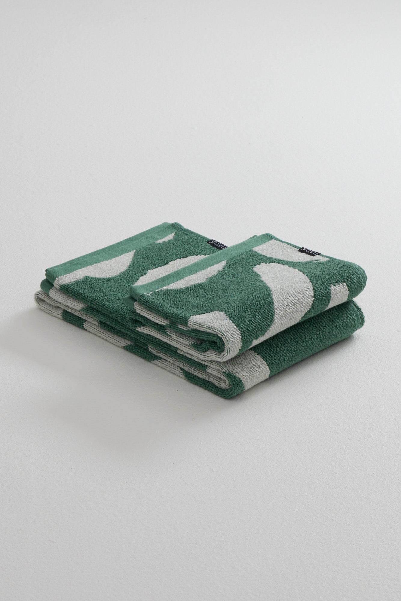 Kylpypyyhe Nuppunen, Vihreä/Valkoinen