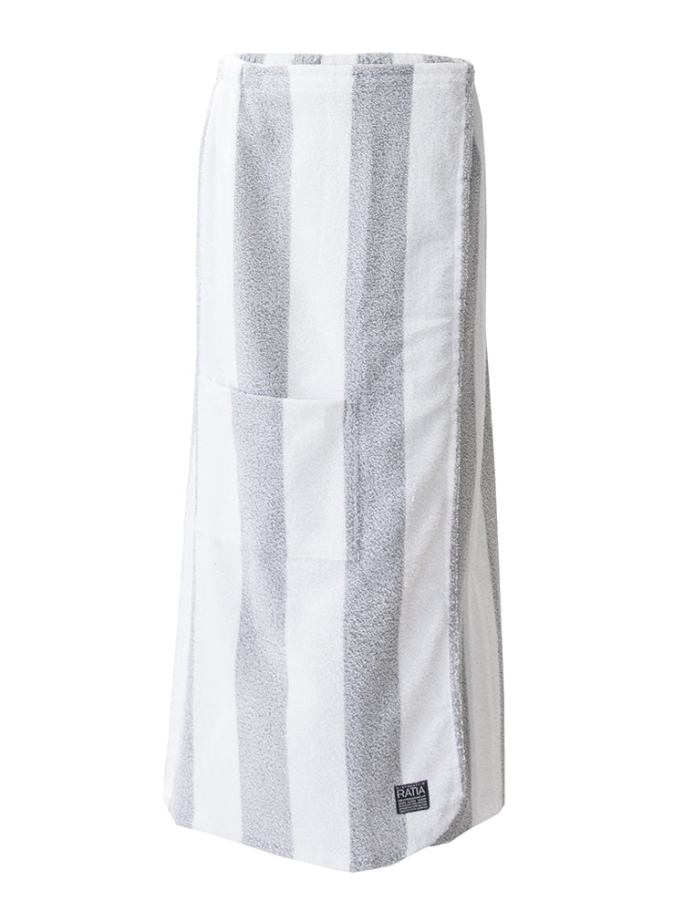 Women's Saunakilt  Pepperstripe, Grey/white
