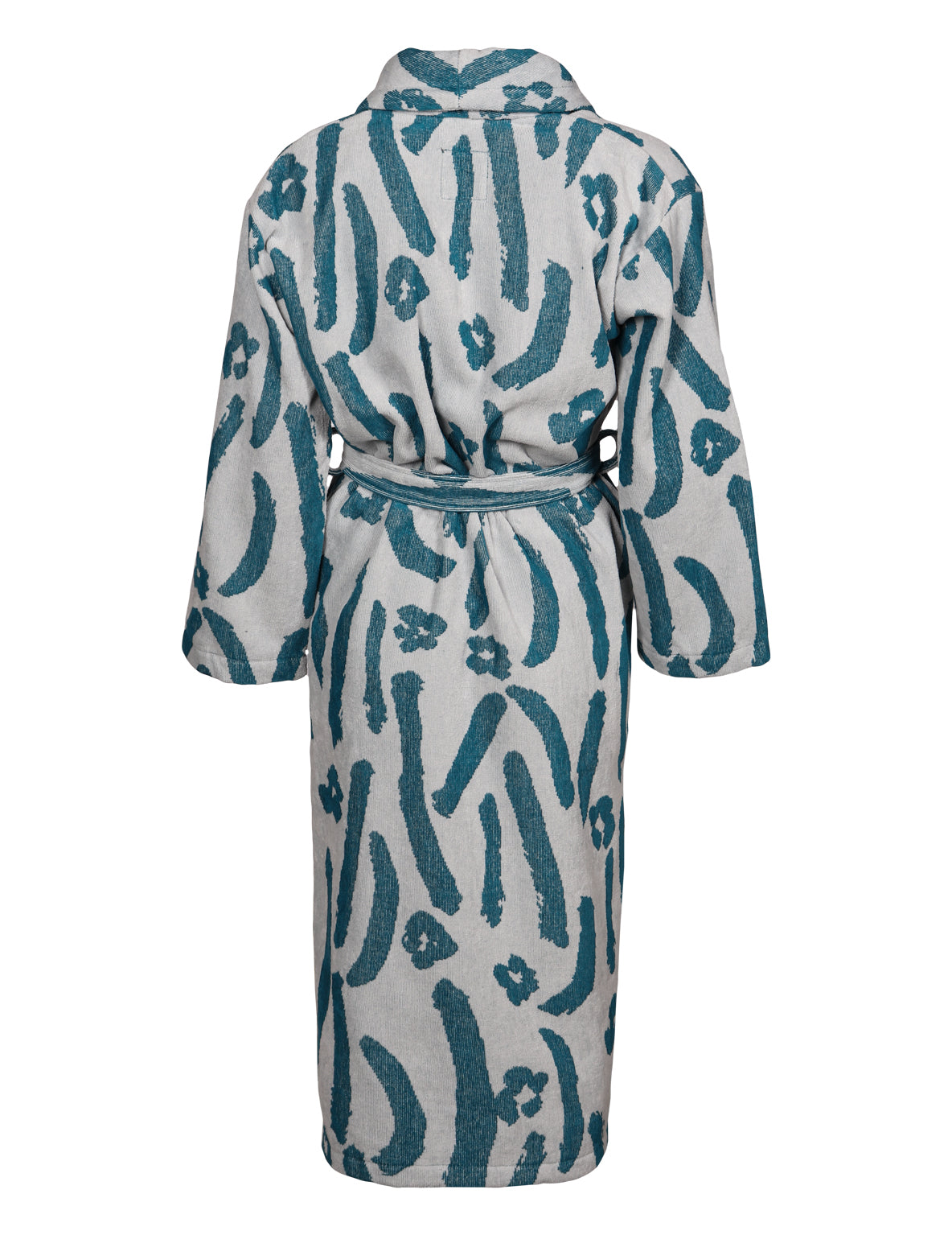 Womens Bathrobe Niitty, Grey/Blue