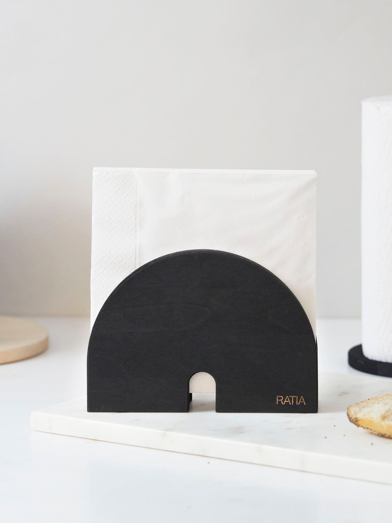 Unna Napkin Holder, Black
