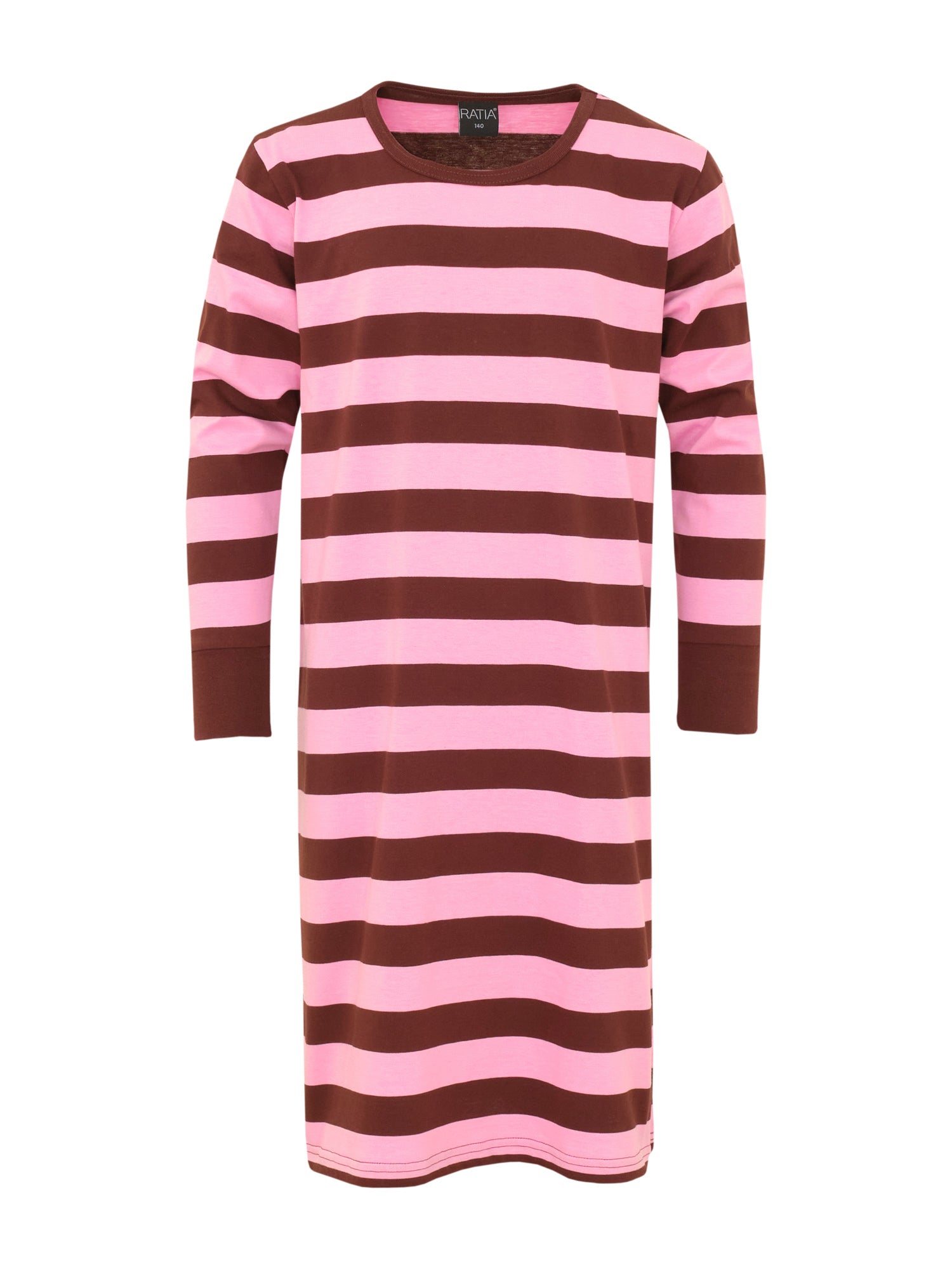 Children's Nightgown Stripe, Pink/Burgundy