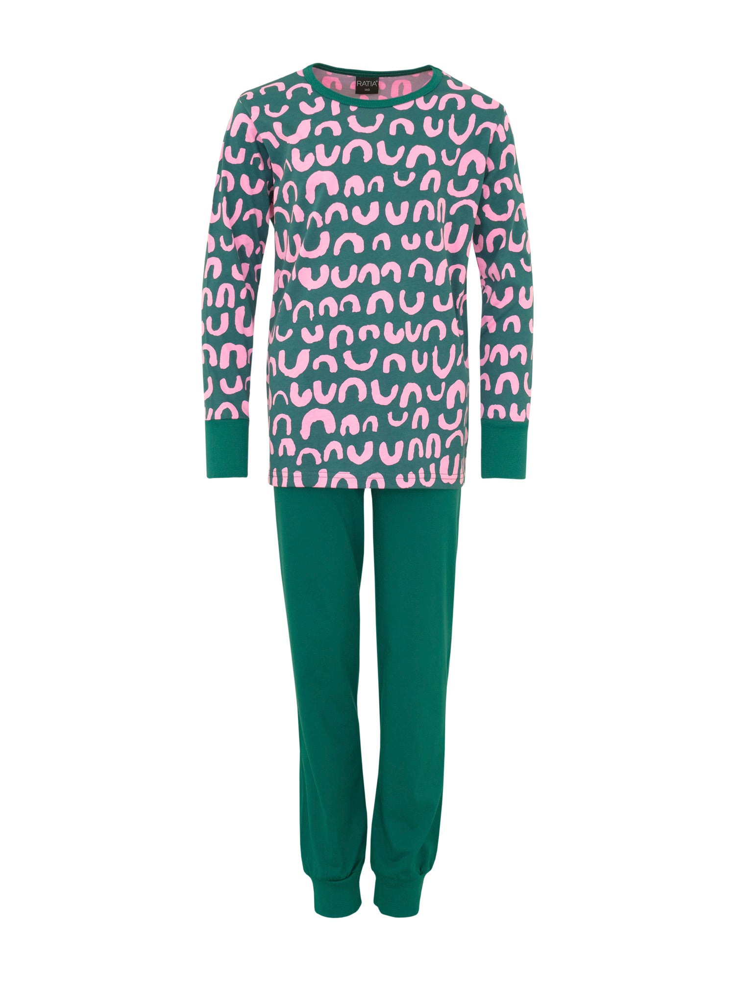 Children's Pyjamas Nurinkurin, Pink/Green