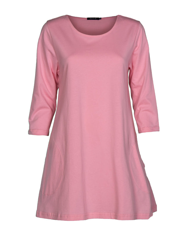 Pisara Tunika 3/4 hiha, Vaaleanpunainen
