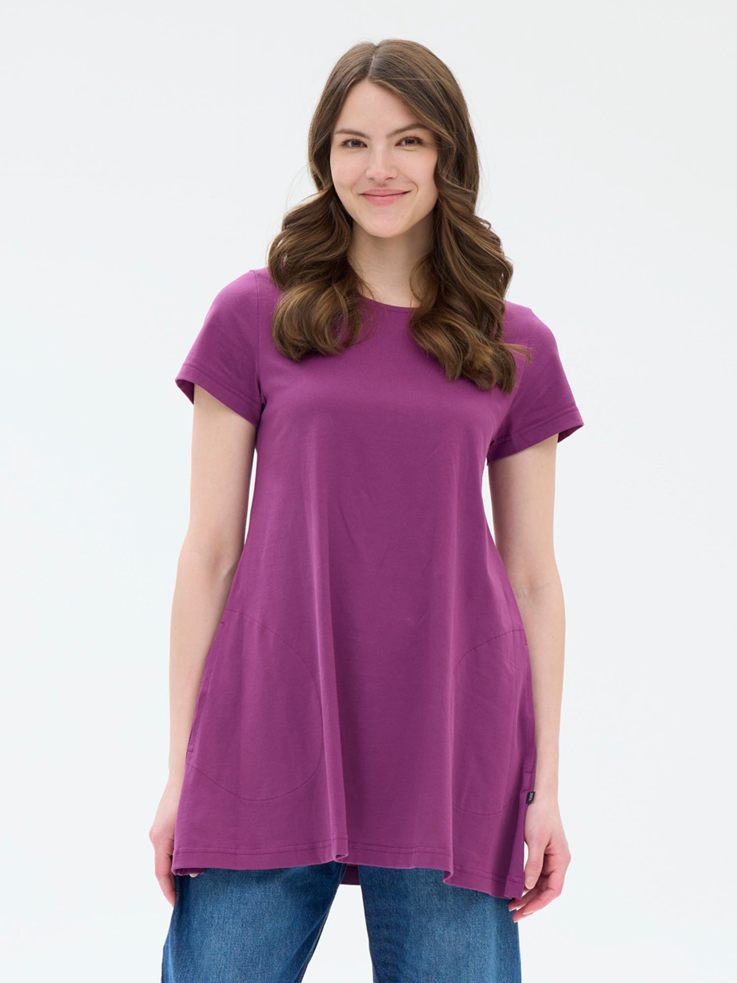 Pisara Tunika lyhyt hiha, Viininpunainen