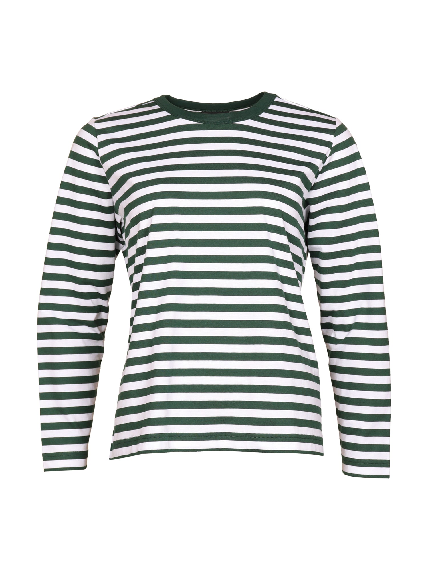 Miia Shirt Stripe, White/Green