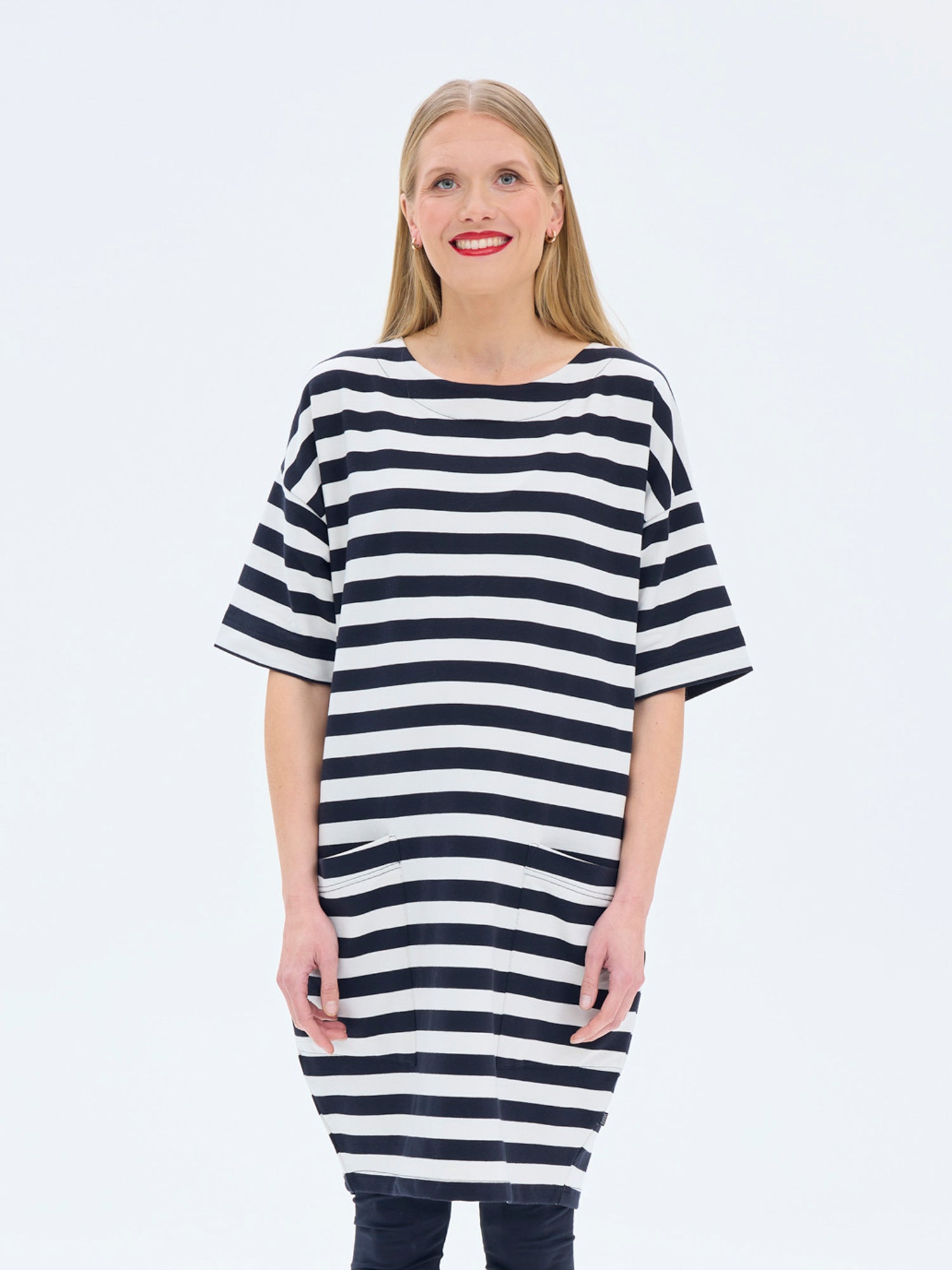 Eevi Tunic Stripe, Black/White