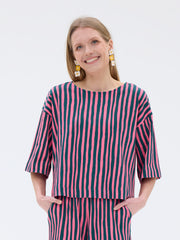 Matilda T-shirt Aavistus, Pink/Green