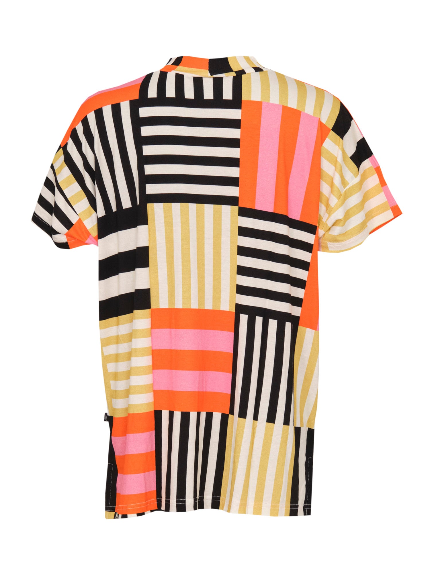Malla Shirt Patchwork, Orange/Beige