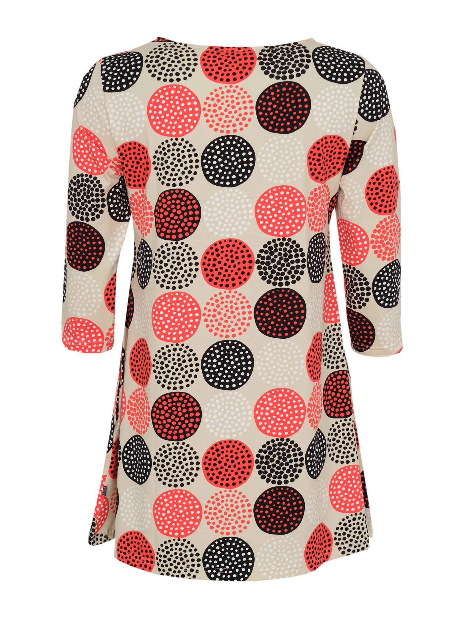 Pisara Tunika 3/4 hiha Lumipallo, Beige/Punainen