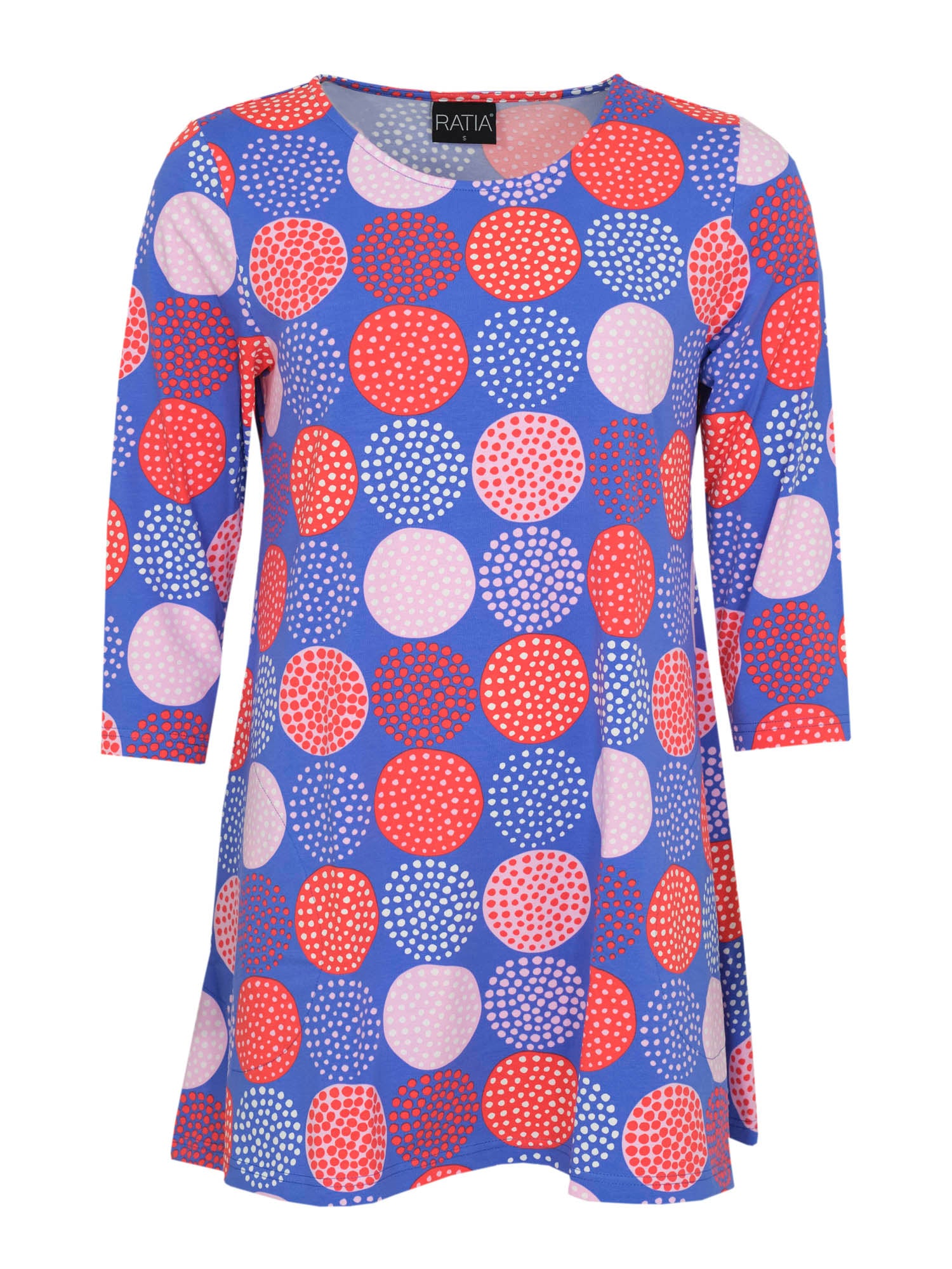 Pisara Tunika 3/4 hiha Lumipallo,Sininen/Punainen