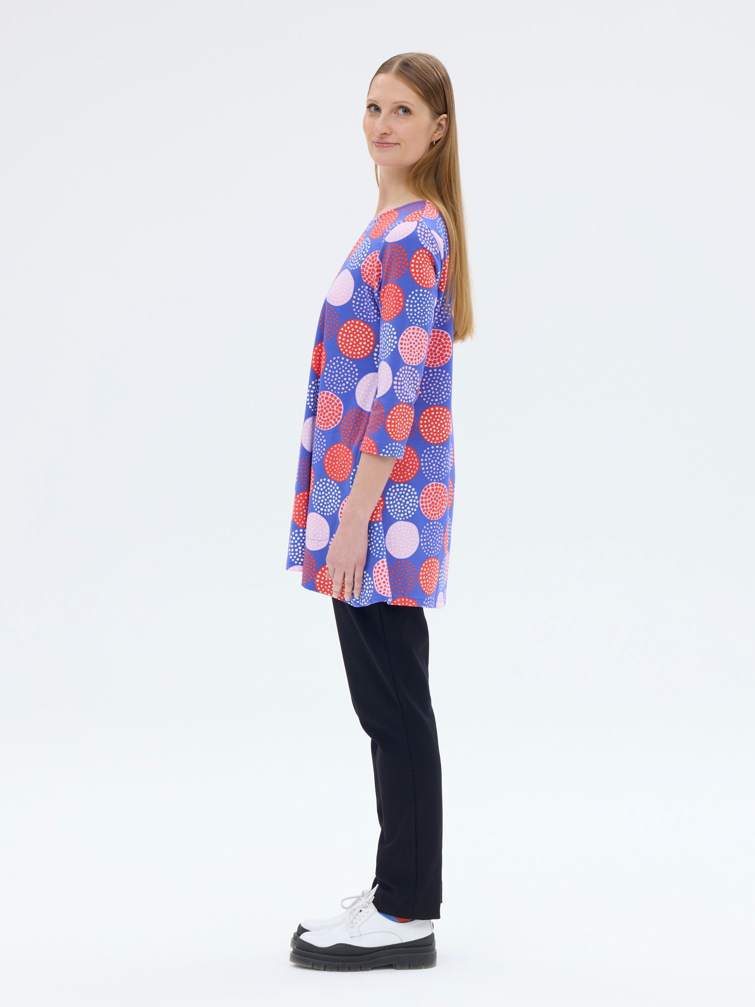 Pisara Tunika 3/4 hiha Lumipallo,Sininen/Punainen