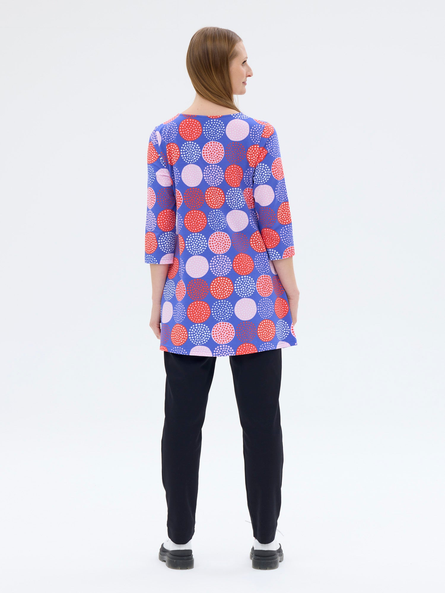 Pisara Tunika 3/4 hiha Lumipallo,Sininen/Punainen