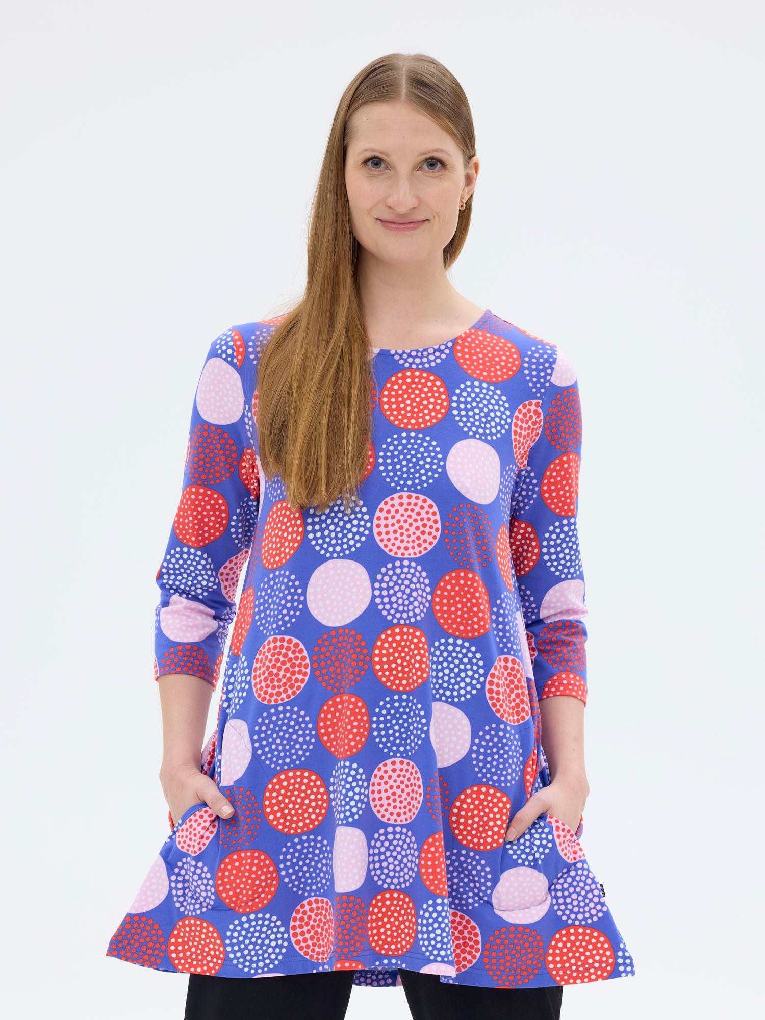 Pisara Tunika 3/4 hiha Lumipallo,Sininen/Punainen