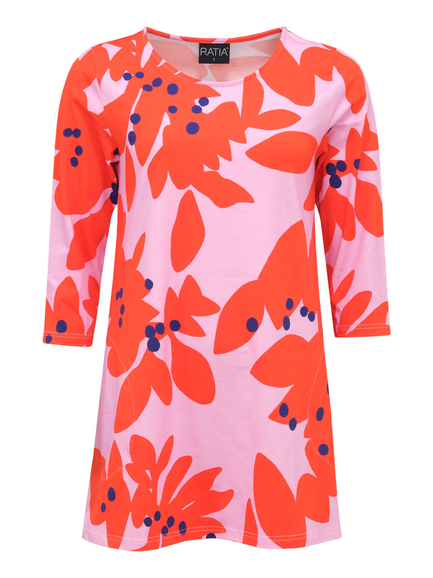 Pisara tunic 3/4 sleeve Orapaatsama, Pink