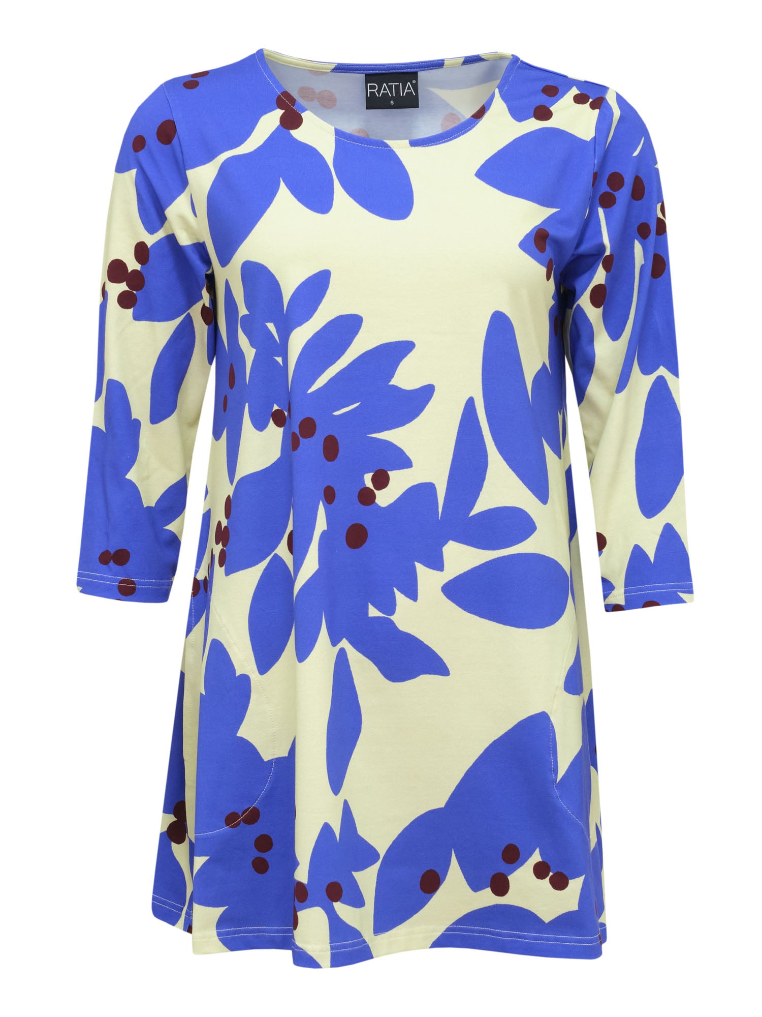 Pisara tunic 3/4 sleeve Orapaatsama, Blue