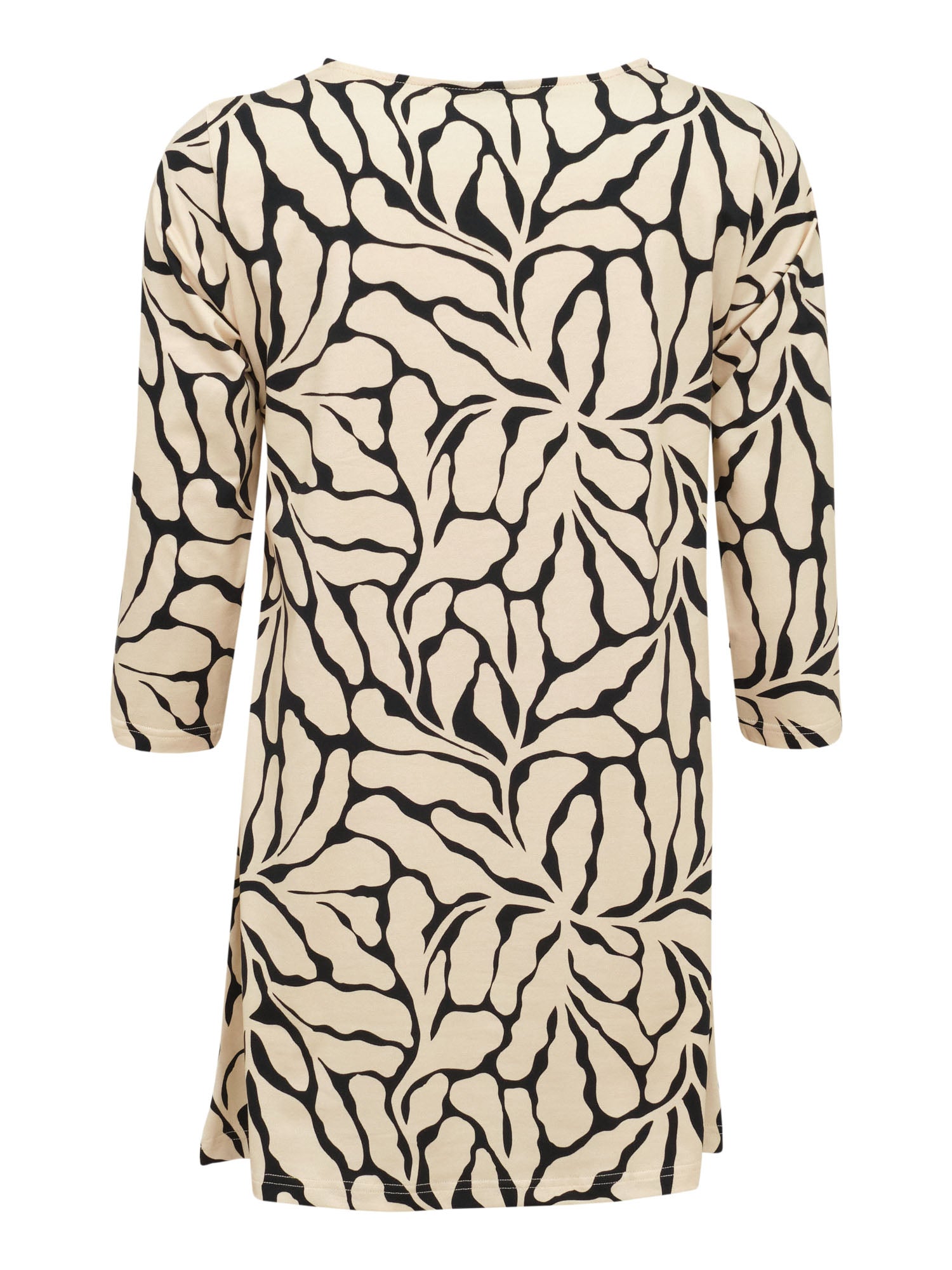 Pisara Tunika 3/4 hiha Köynnös, Musta/Hiekka