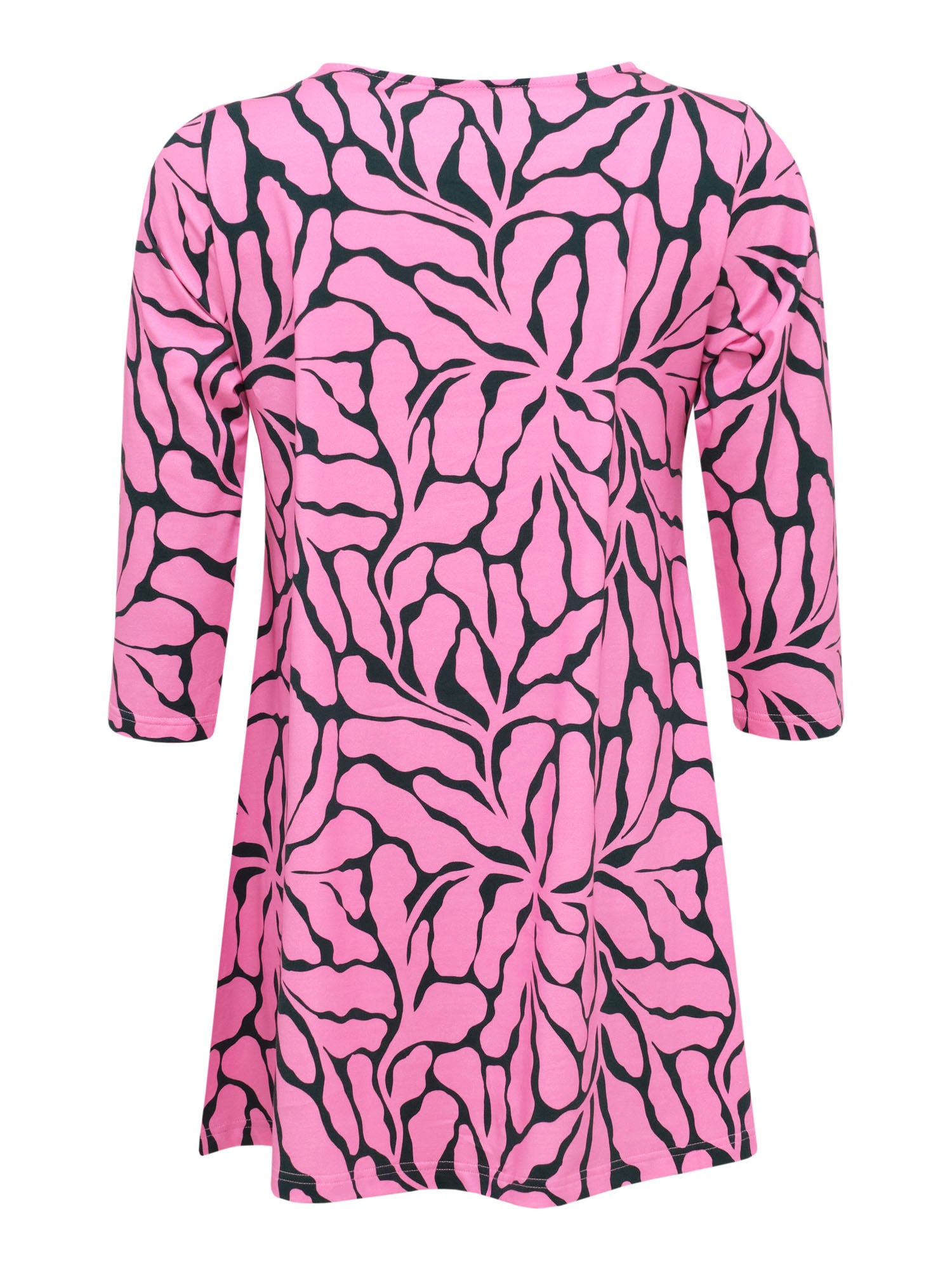 Pisara Tunika 3/4 hiha Köynnös, Vihreä/Pinkki