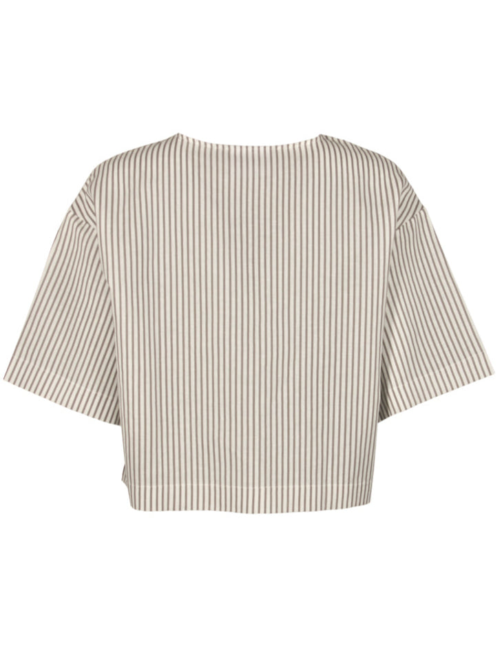 Matilda Shirt, White/Grey
