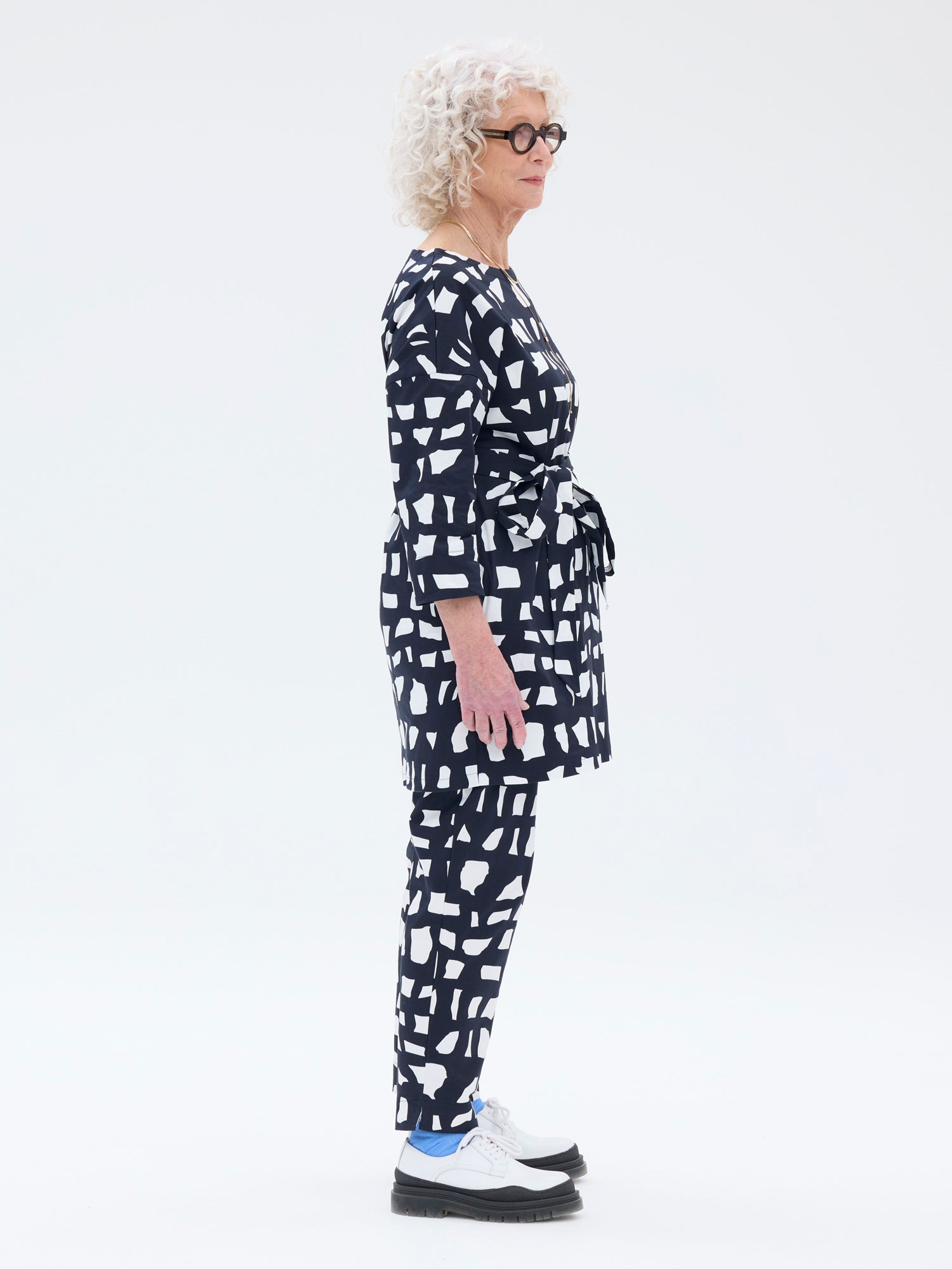 Tuulikki Pants Block, Black/White