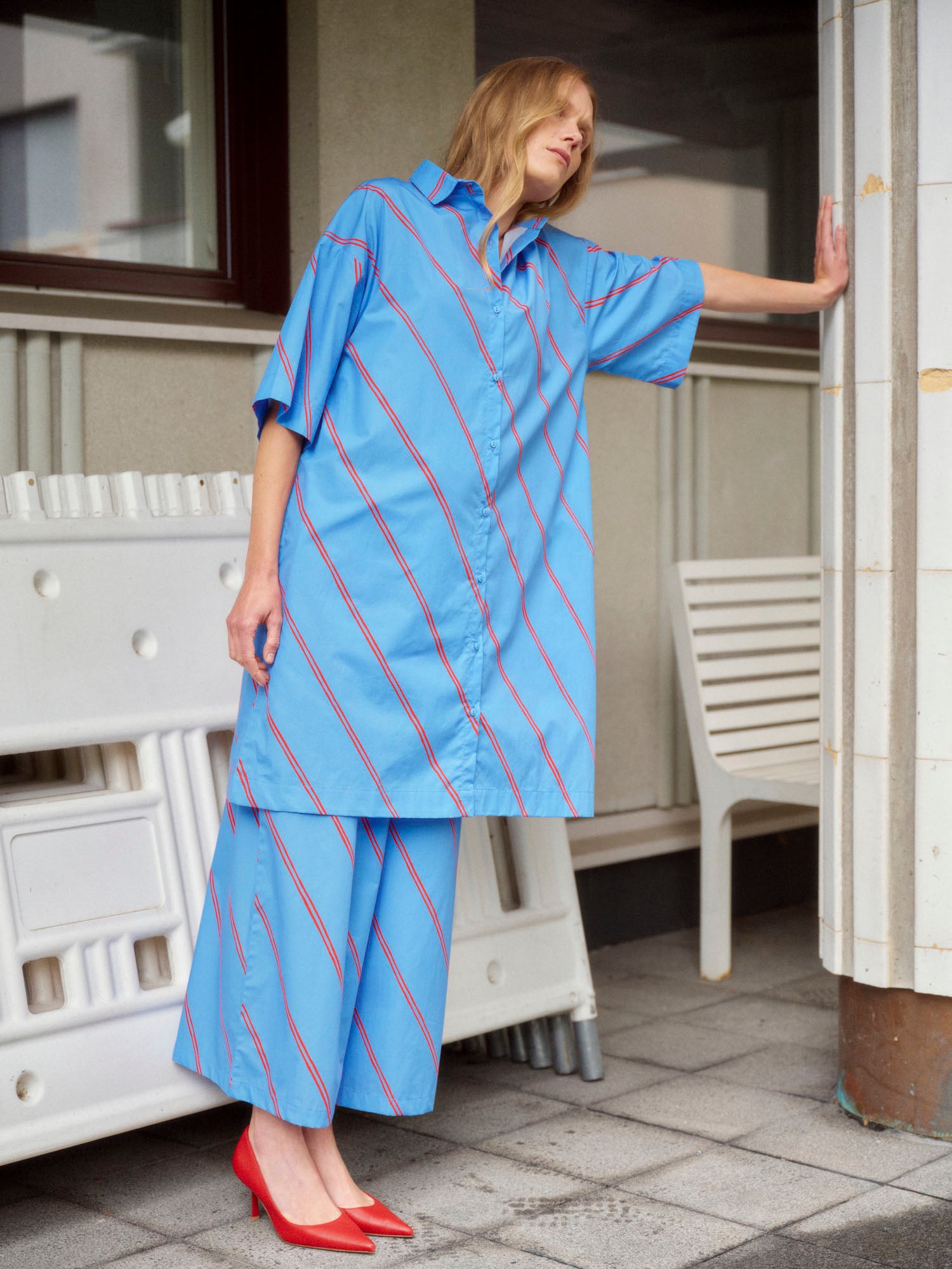 Kaste Shirt Dress Suunta, Blue