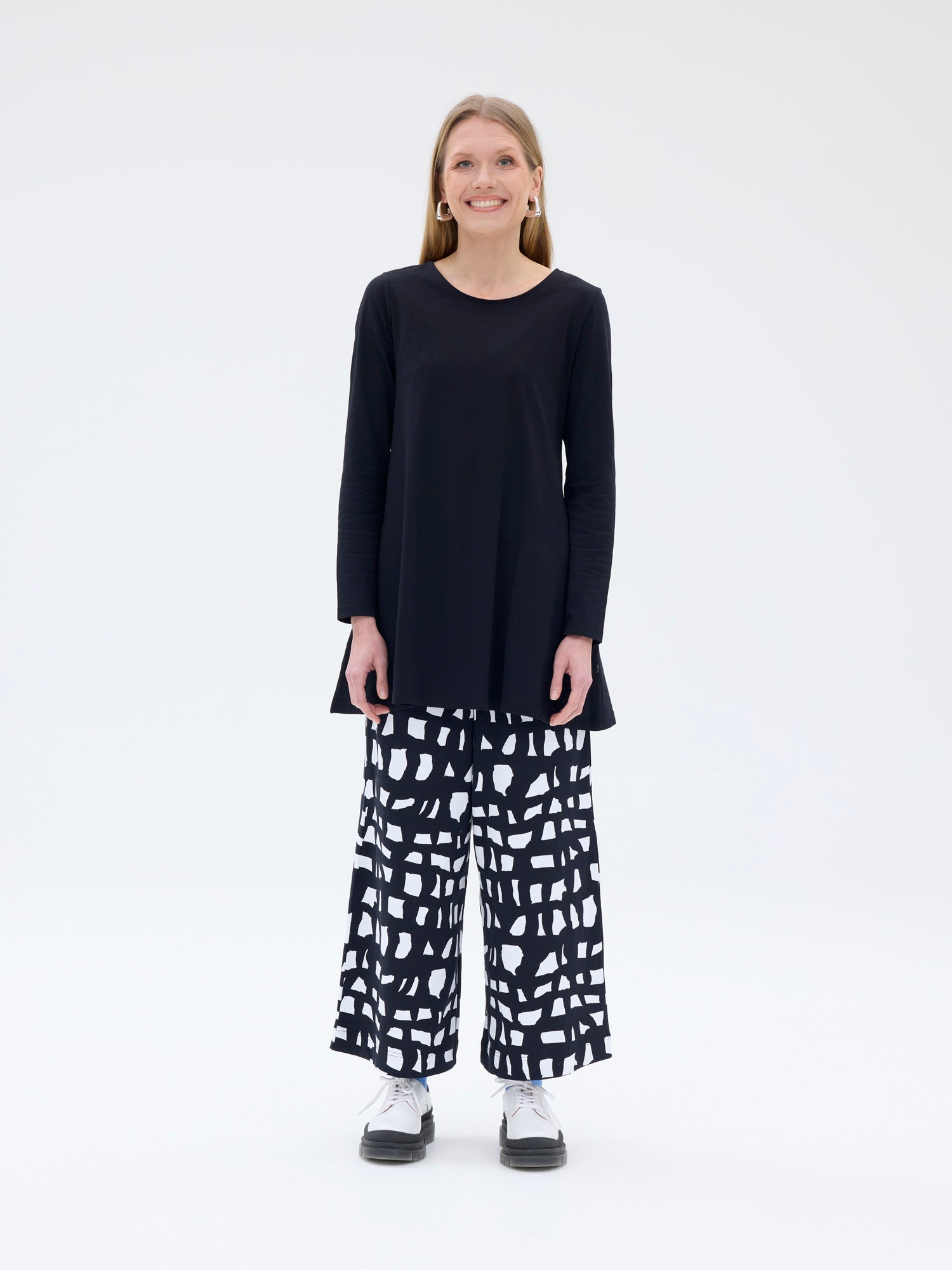Minttu Pants Block, Black/White