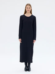 Berkeley Ribbed Dress, Black