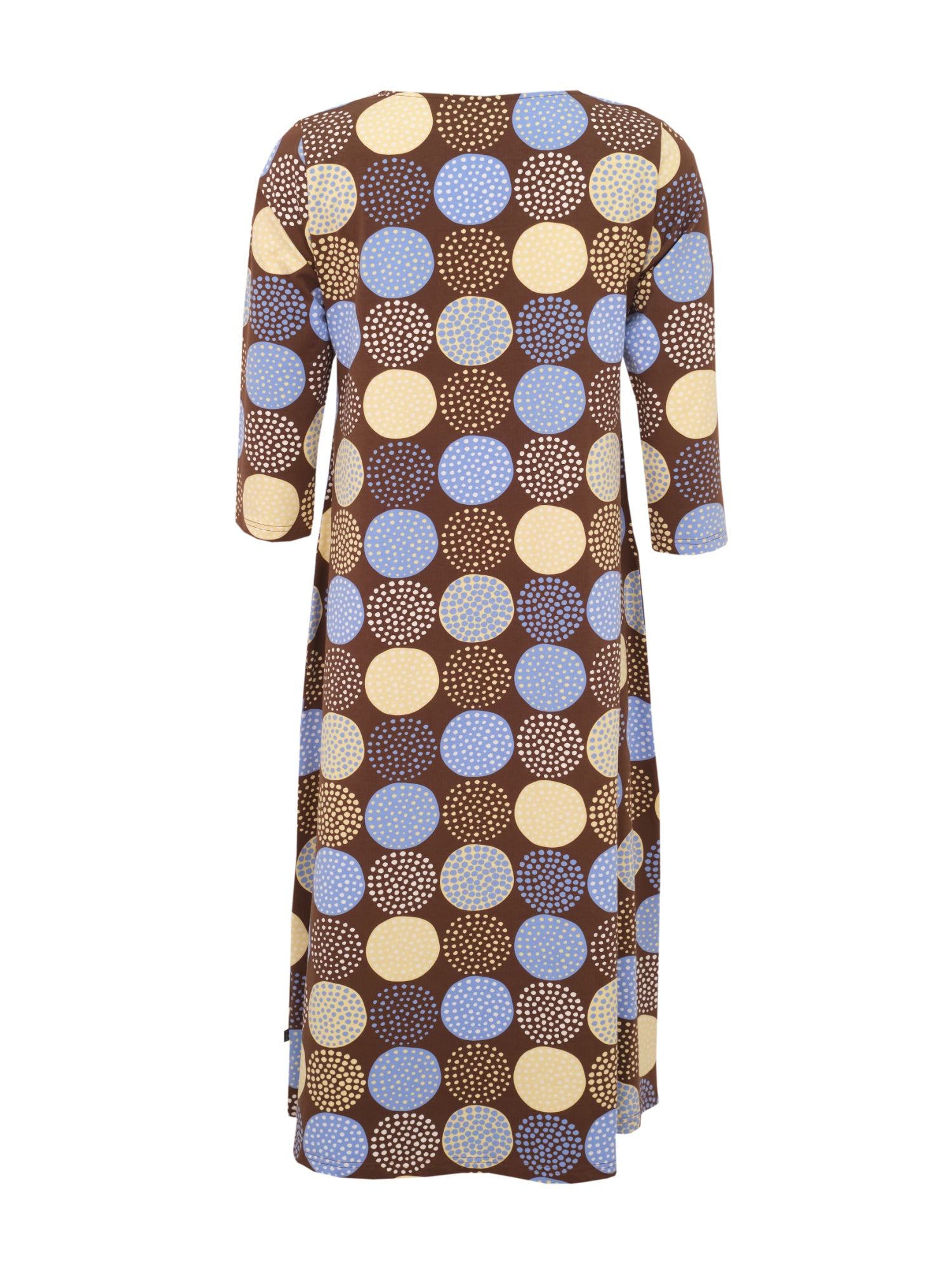 Pisara Dress 3/4 sleeve Lumipallo, Brown