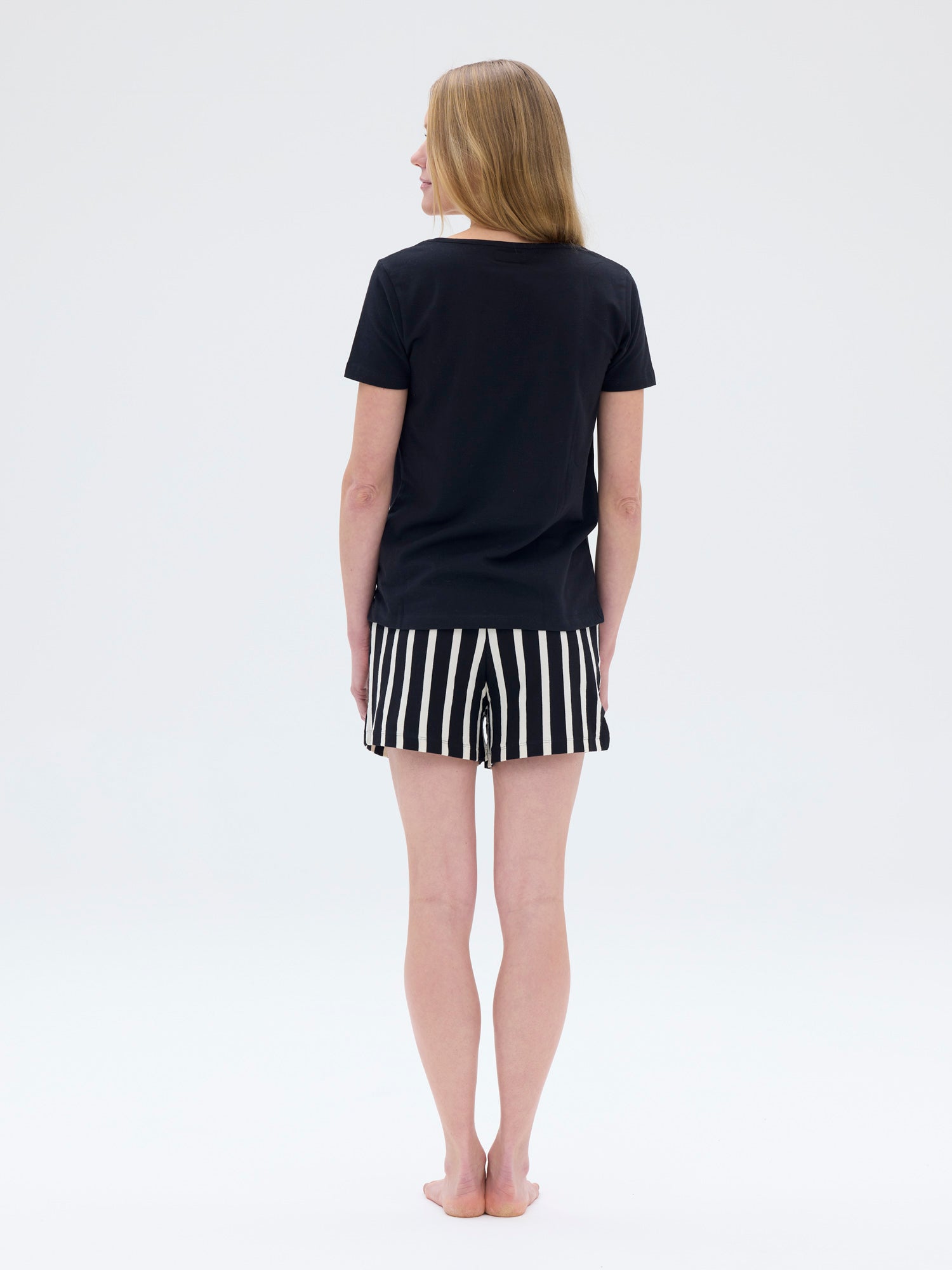 Veni Short Pyjamas, Black/Sand