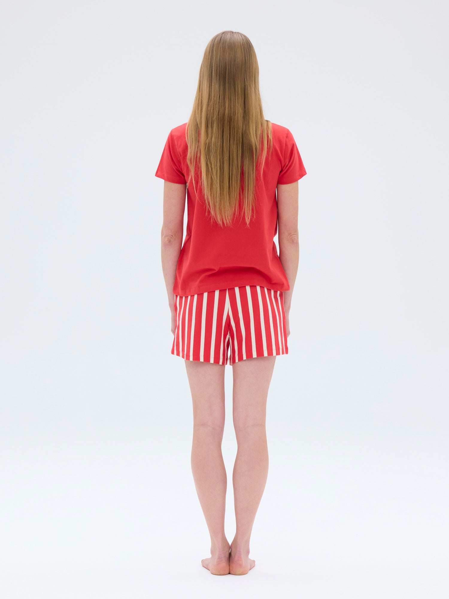 Veni Short Pyjamas, Red/Sand