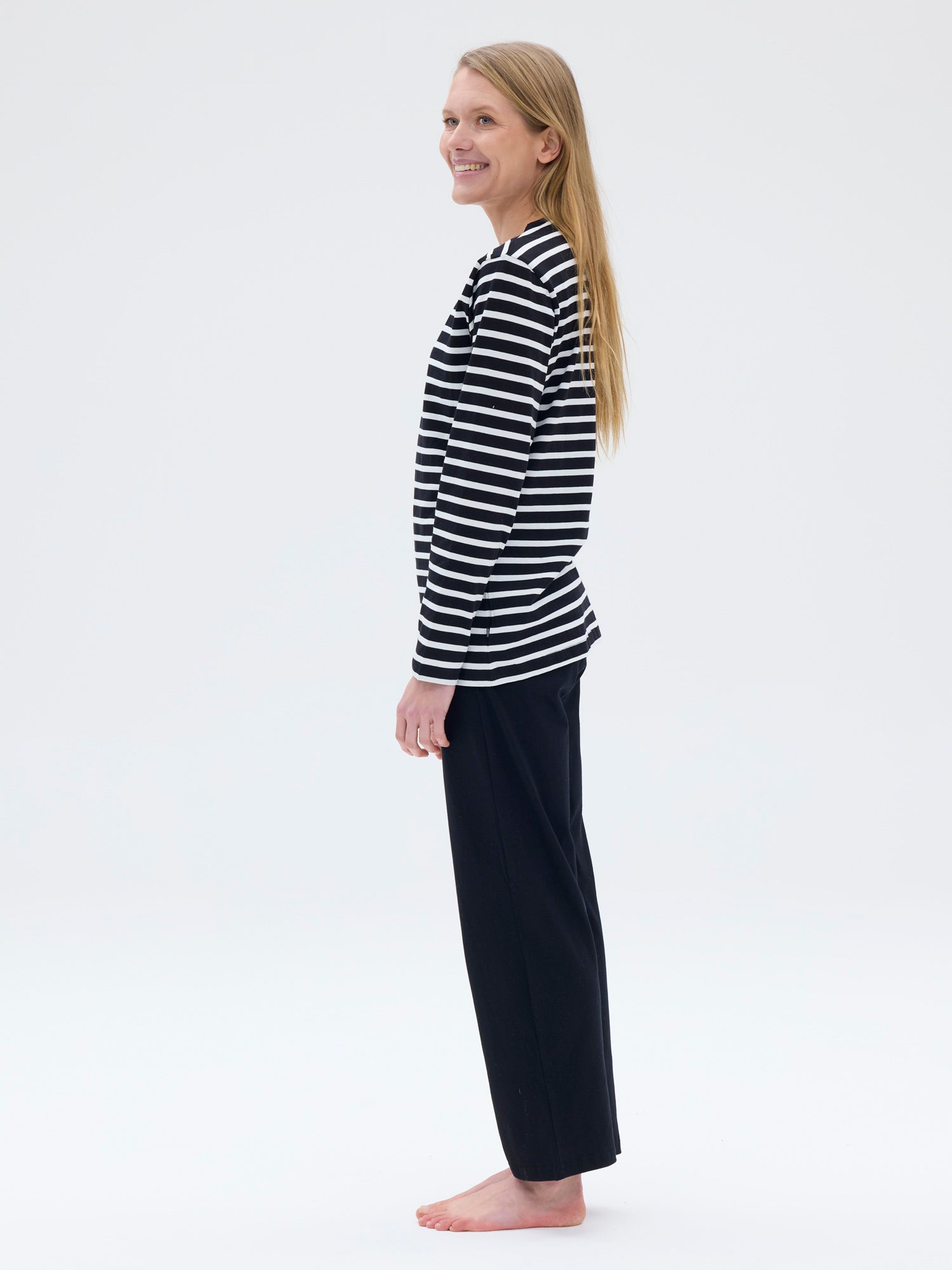 Sofia Pyjamas Classic Stripe, Black/White