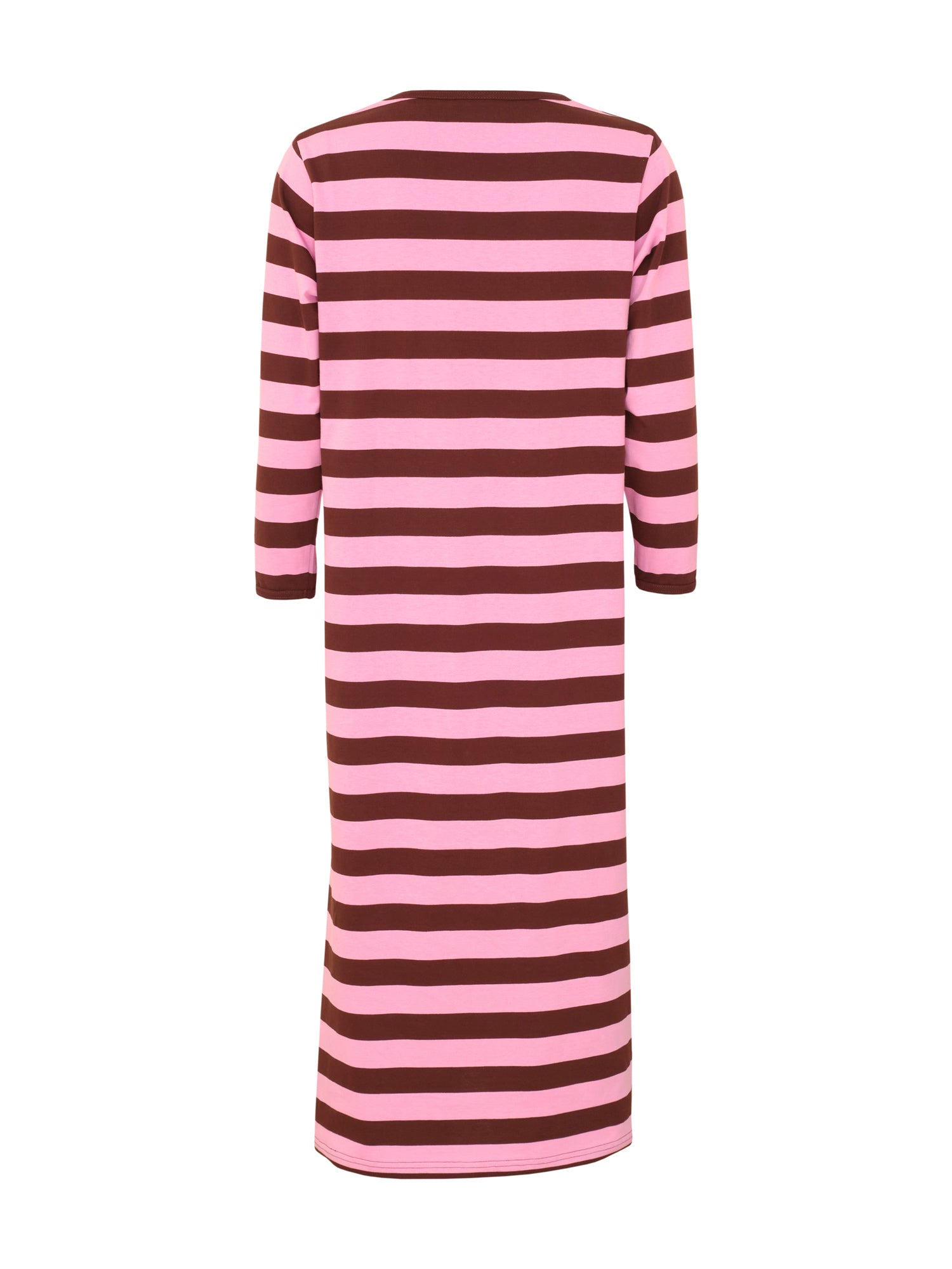 Felia Nightgown Stripe, Pink/Burgundy