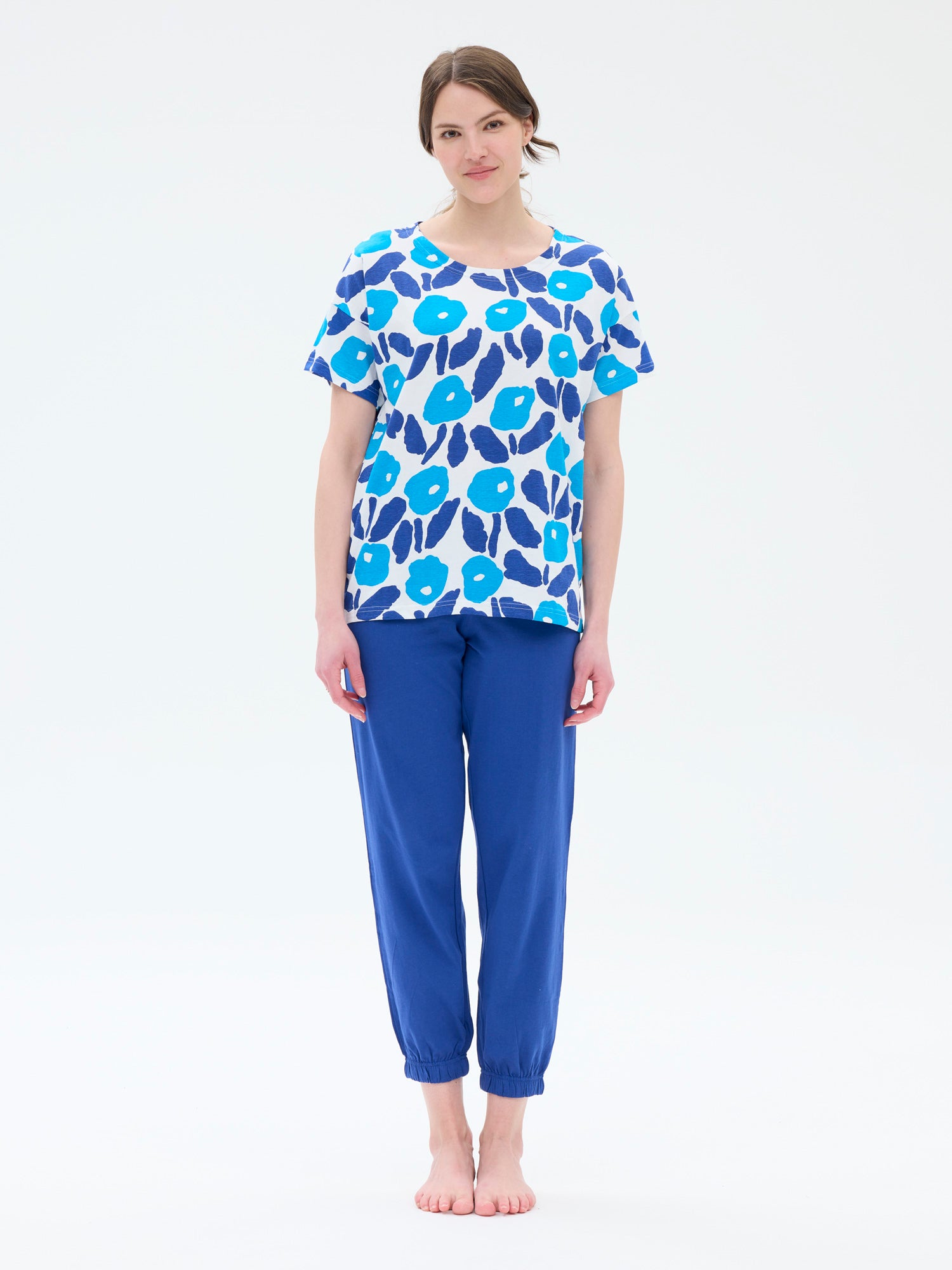 Pyjama Nippu, Sininen/Valkoinen
