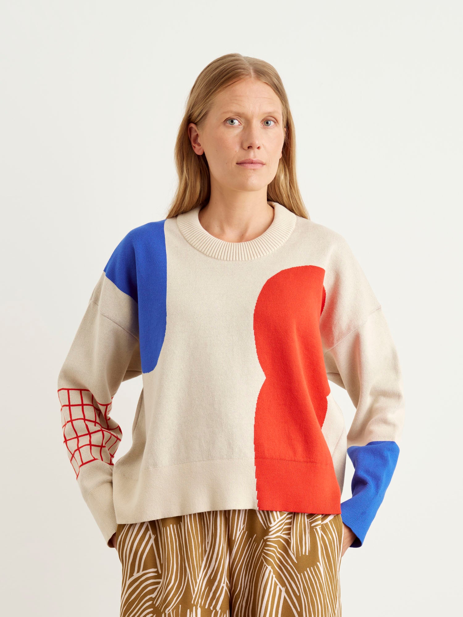 Helinä Knit Sweater Pouta, Multicolored
